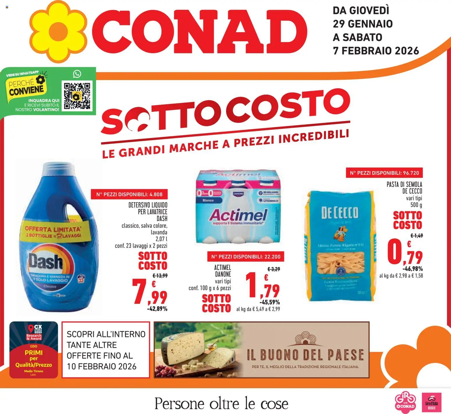 Volantino Conad del 29.01.2026 | Pagina: 1 | Prodotti: Pasta, Lavatrice, Lavanda, Penne