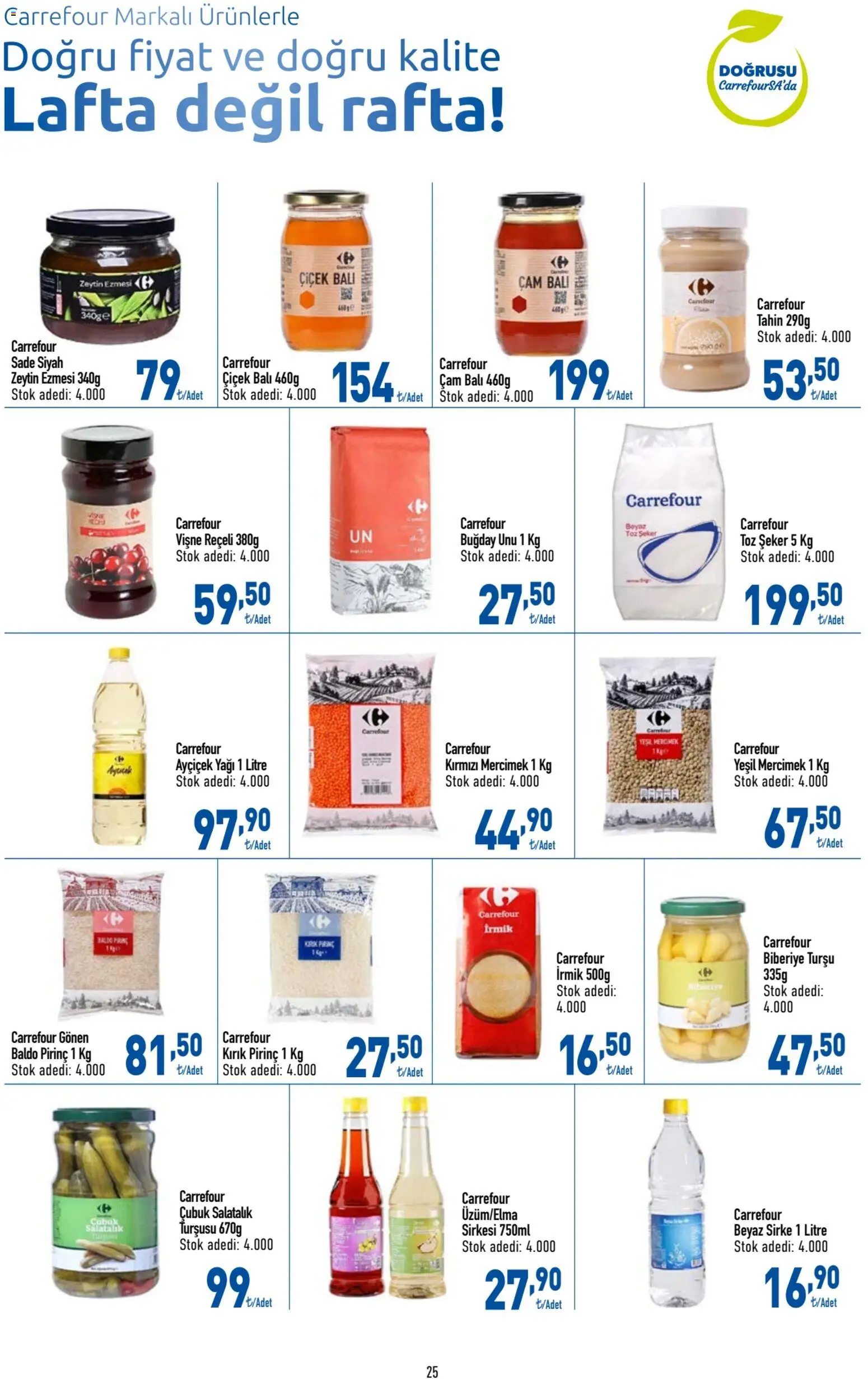 CarrefourSA Katalog - 04.12.2025 tarihinden itibaren geçerlidir | Sayfa: 25 | Ürünler: Ravioli, Sirke, Pirinç, Toz şeker