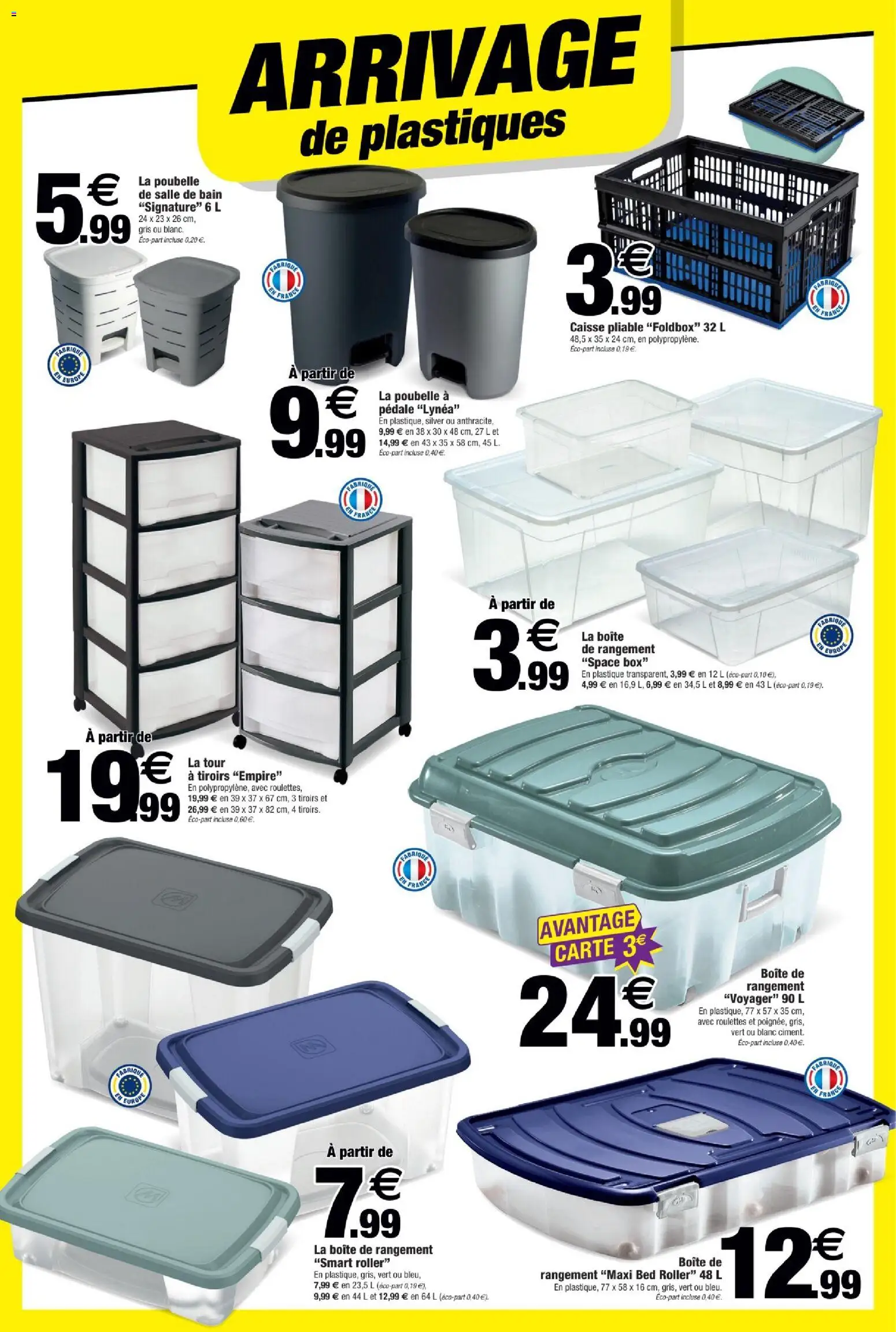 {H1} | Page: 2 | Produits: Poubelle, Tiroirs, Boîte de rangement