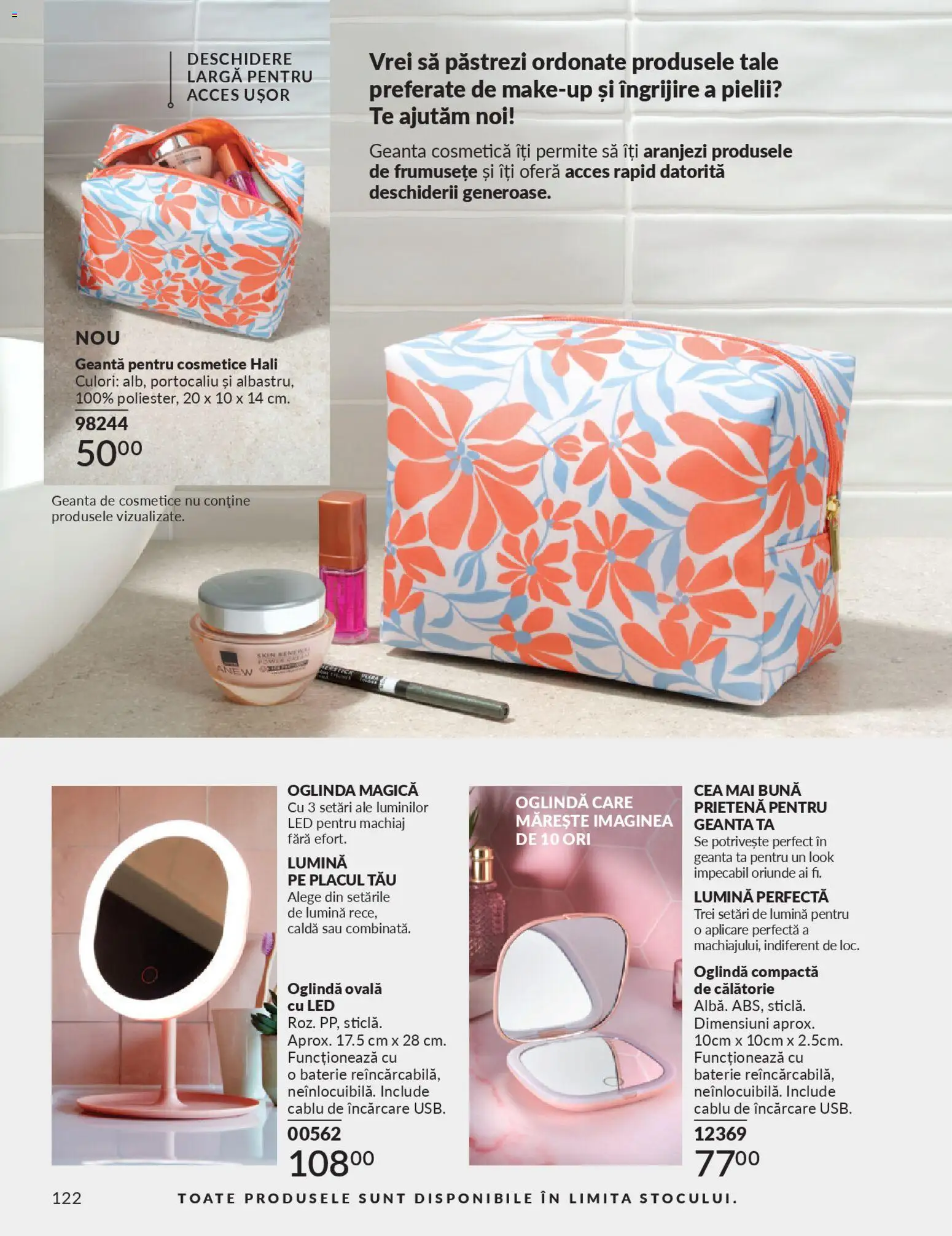 Noul catalog Avon – valabil de la 01.04.2026 | Pagină: 124 | Produse: Tavuk suyu, Geantă, Babak, Baterie