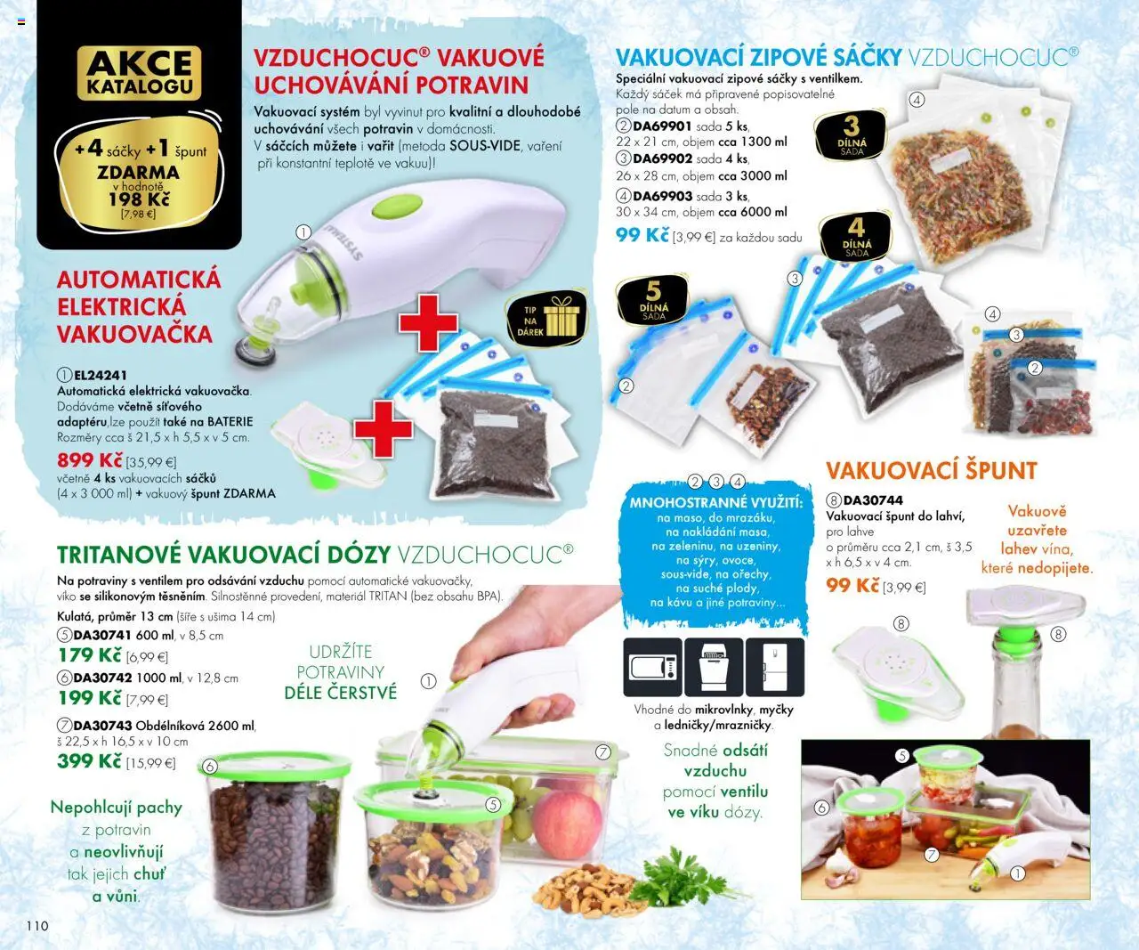 Nové Dedra akcie – leták je platný od 19.09.2025 | Strana: 110 | Produkty: Vákuovačka