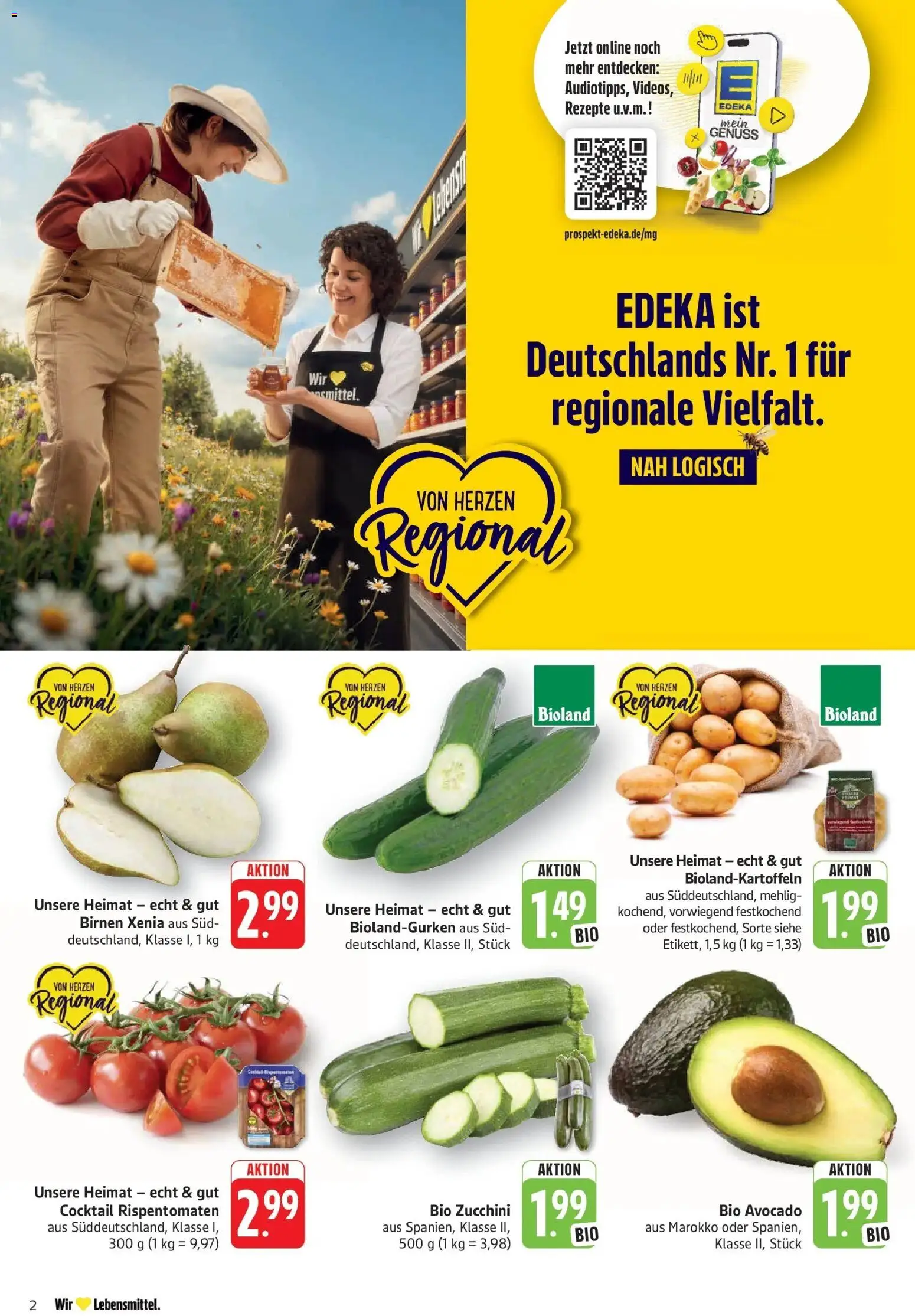 Edeka prospekt Walldorf	 – gültig ab 05.04.2026 | Seite: 2 | Produkte: Avocado, Zucchini