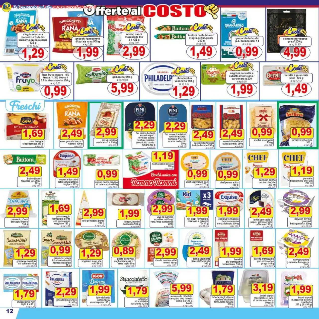 Volantino Pewex del 17.09.2025 | Pagina: 12 | Prodotti: Pepe, Salsiccia, Funghi, Ricotta