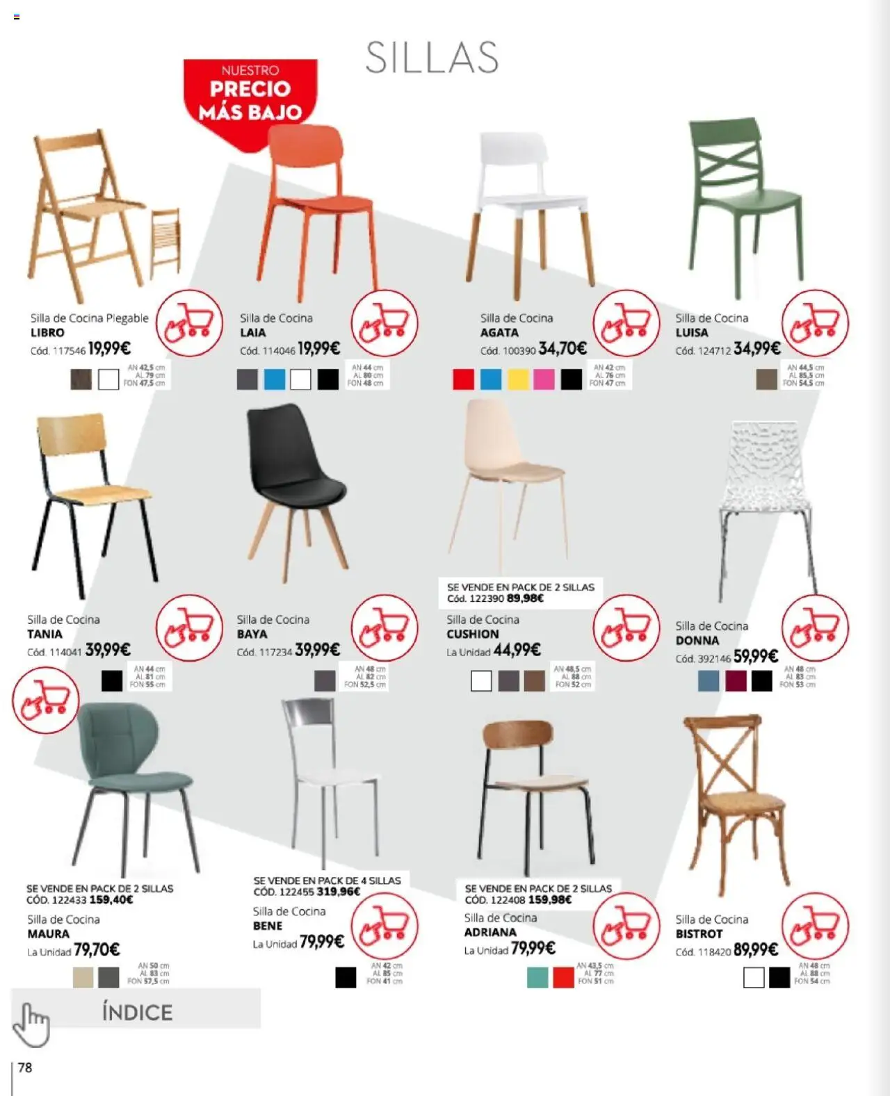 Conforama - Folleto │ válido desde el 27.03.2025 | Página: 78 | Productos: Cocina, Silla