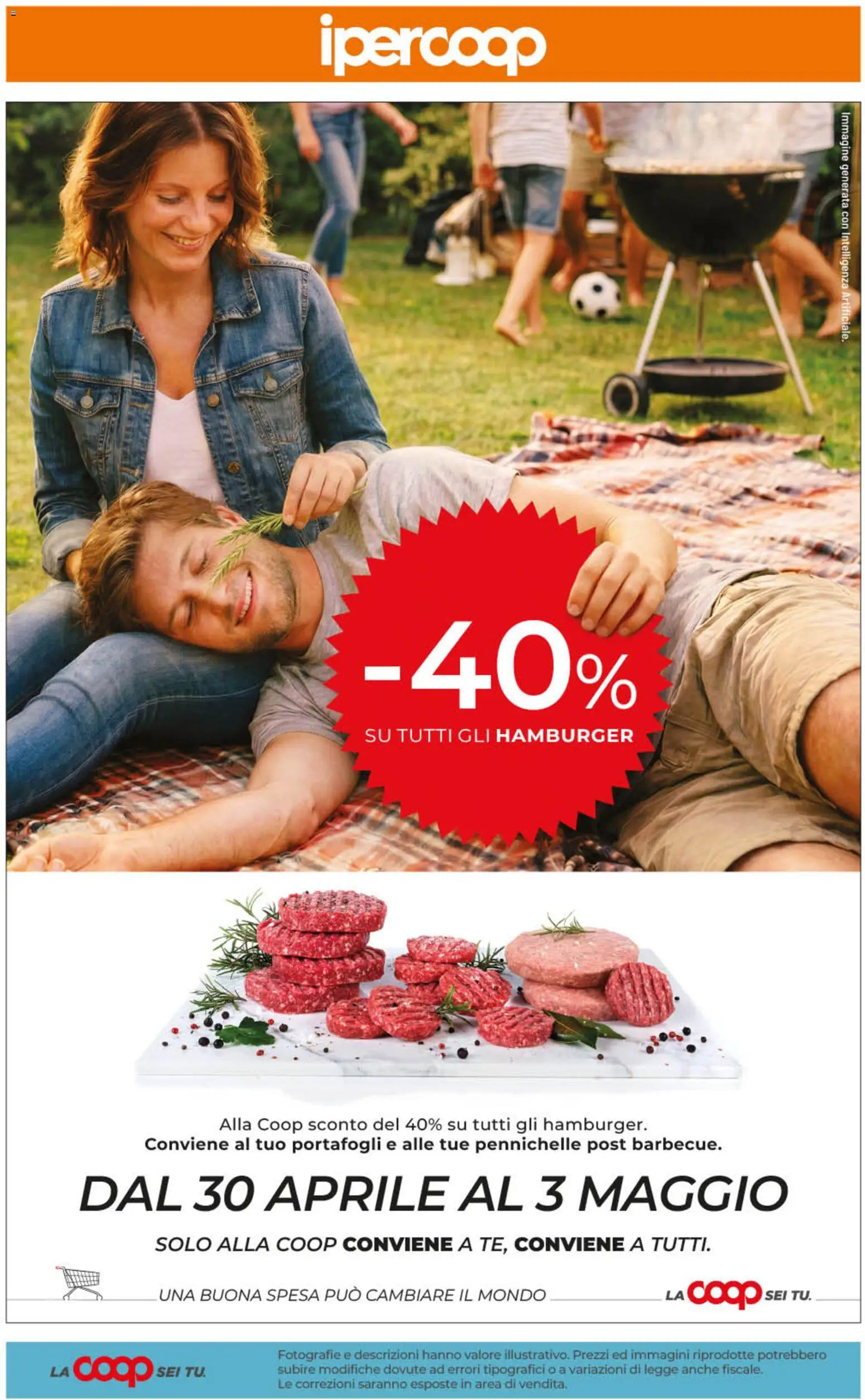 Volantino Ipercoop del 28.04.2026 | Pagina: 61 | Prodotti: Hamburger