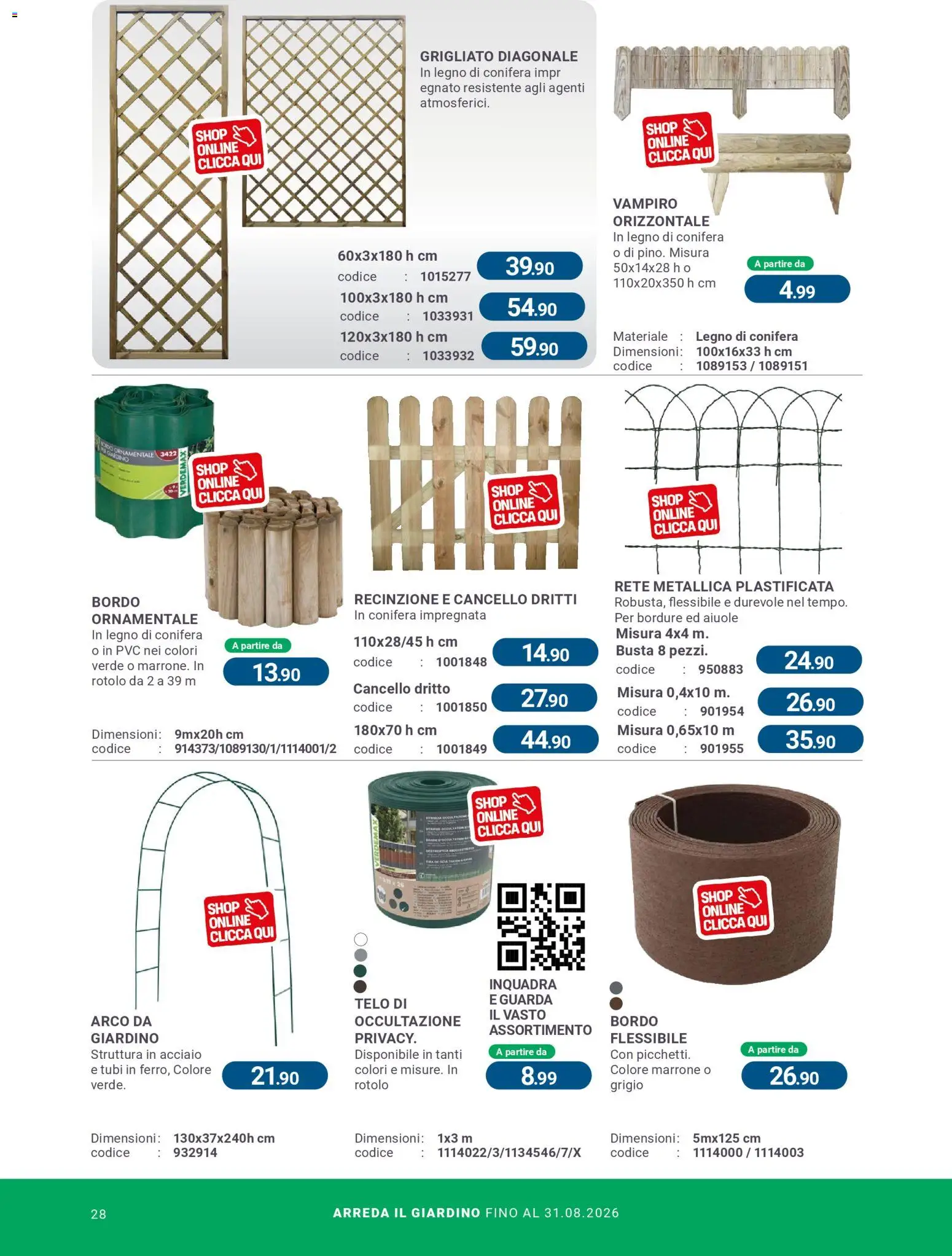 Volantino CFadda del 08.04.2026 | Pagina: 28 | Prodotti: Recinzione