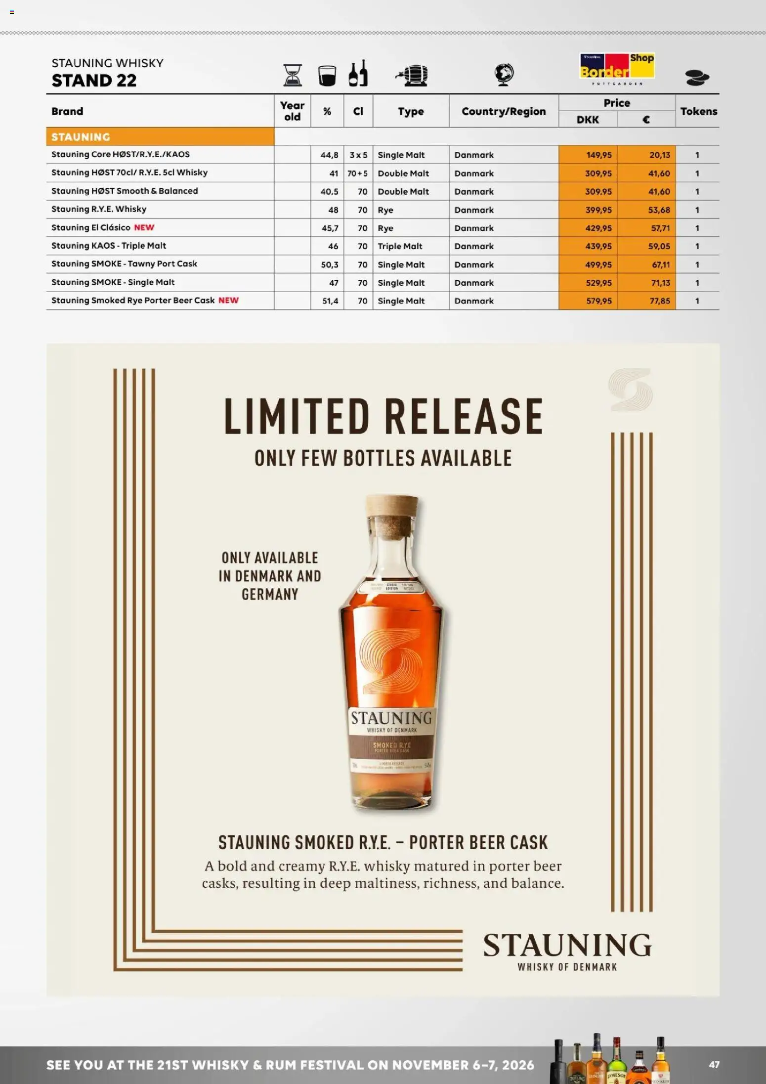 Bordershop tilbudsavis – gyldig fra 27.03.2026 | Side: 47 | Produkter: Whisky