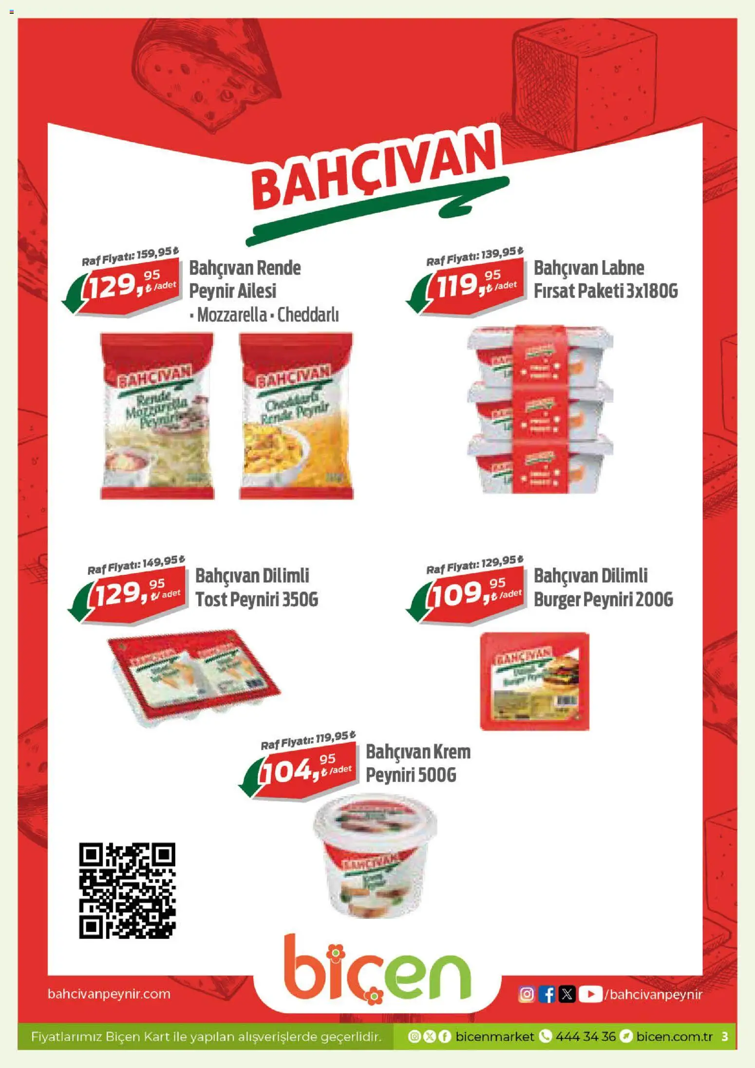 Biçen Market Katalog - 05.11.2025 tarihinden itibaren geçerlidir | Sayfa: 3 | Ürünler: Raf, Krem, Peynir, Rende