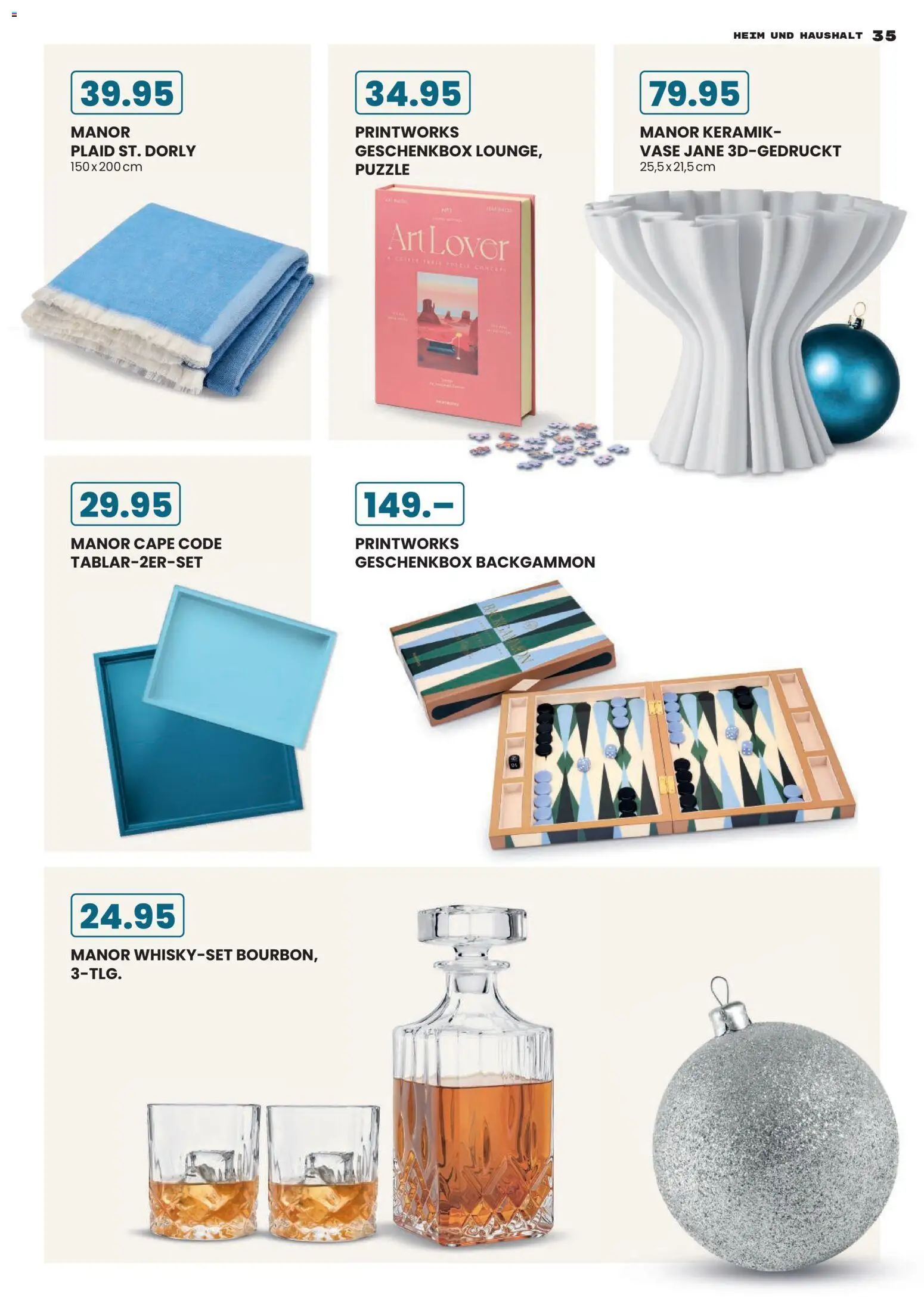 Manor Aktionen Frohes Fest für Grosse Kinder – gültig ab 06.11.2025 | Seite: 35 | Produkte: Vase