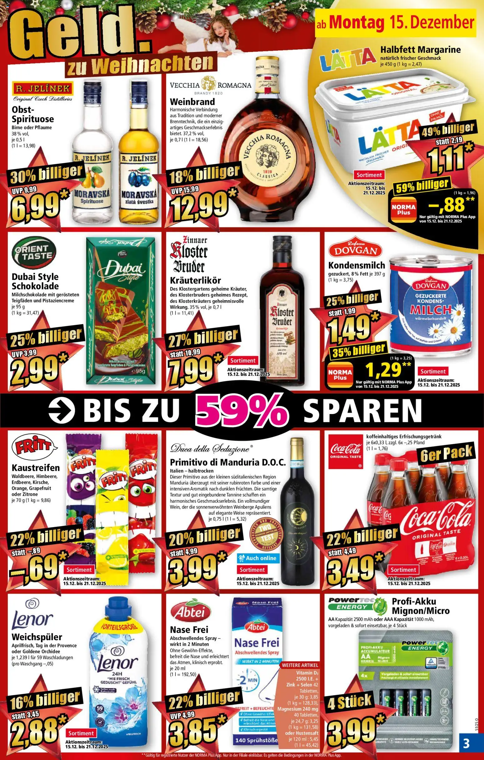 Norma Prospekt 	 – gültig ab 15.12.2025 | Seite: 5 | Produkte: Milch, Schokolade, Orchidee, Grapefruit