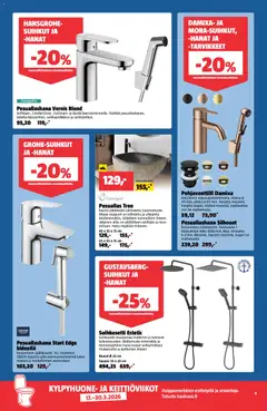 Bauhaus-mainoslehti voimassa 17.03.2026 alkaen | Sivu: 6 | Tuotteet: Letku, Pesuallas