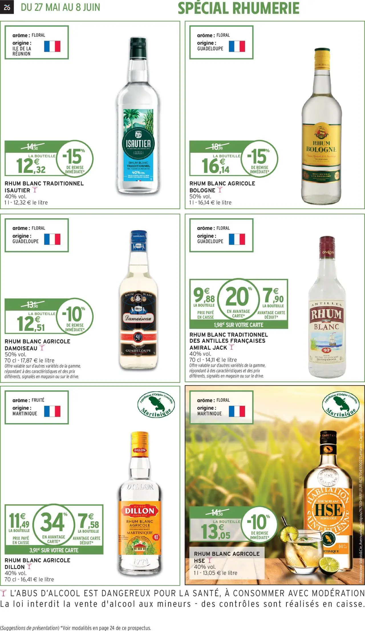  | Page: 27 | Produits: Rhum, Rhum blanc traditionnel, Thé