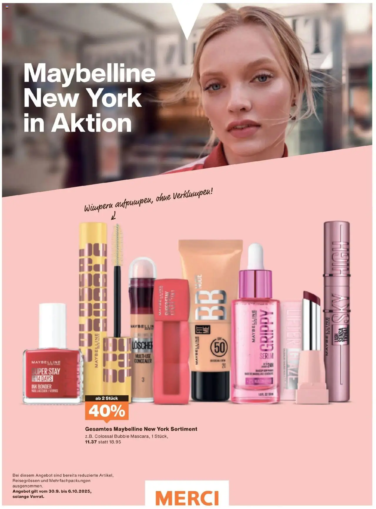 Migros Magazin – gültig ab 29.09.2025 | Seite: 4 | Produkte: Primer, Bb cream, Lip Balm, Mascara