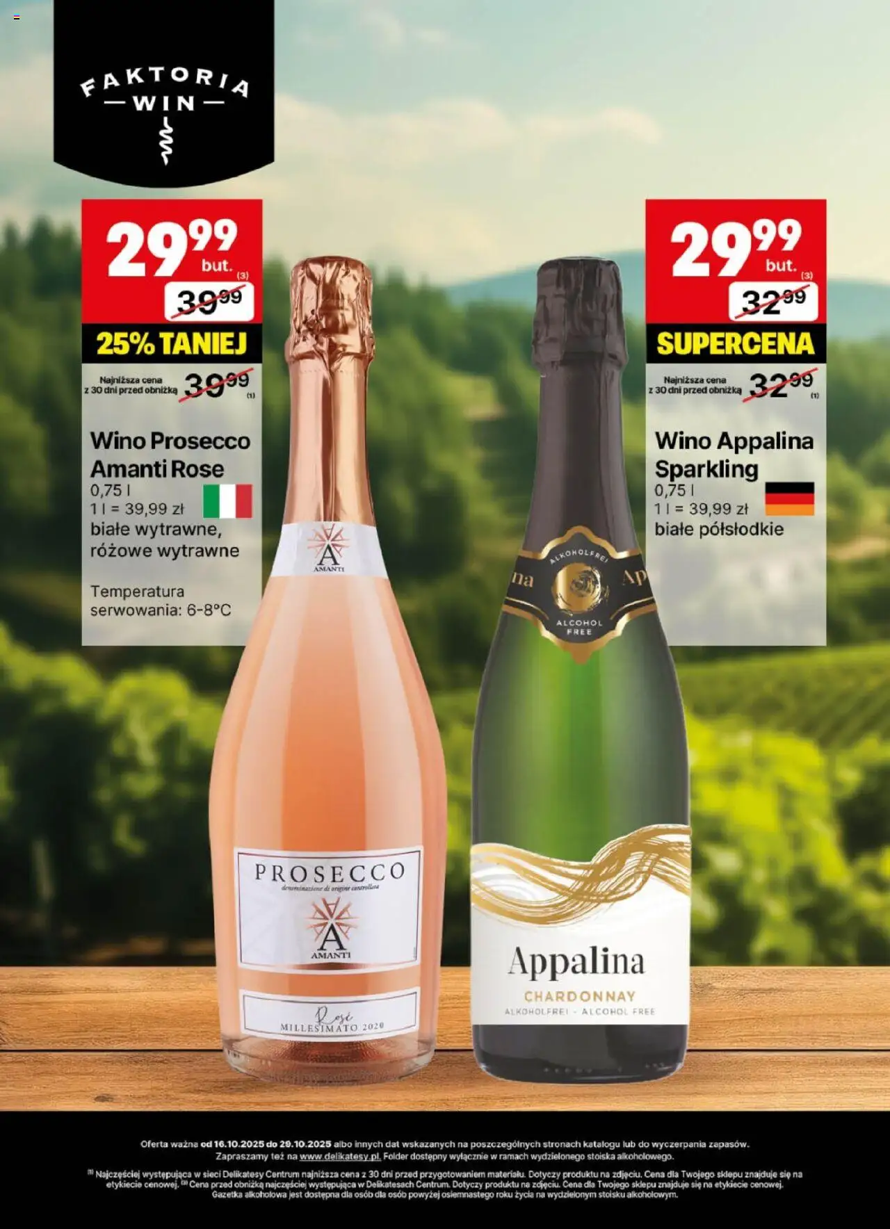 Delikatesy Centrum Gazetka - DeliBarek od 16.10.2025 | Strona: 5 | Produkty: Chardonnay, Delikatesy, Wino, Prosecco