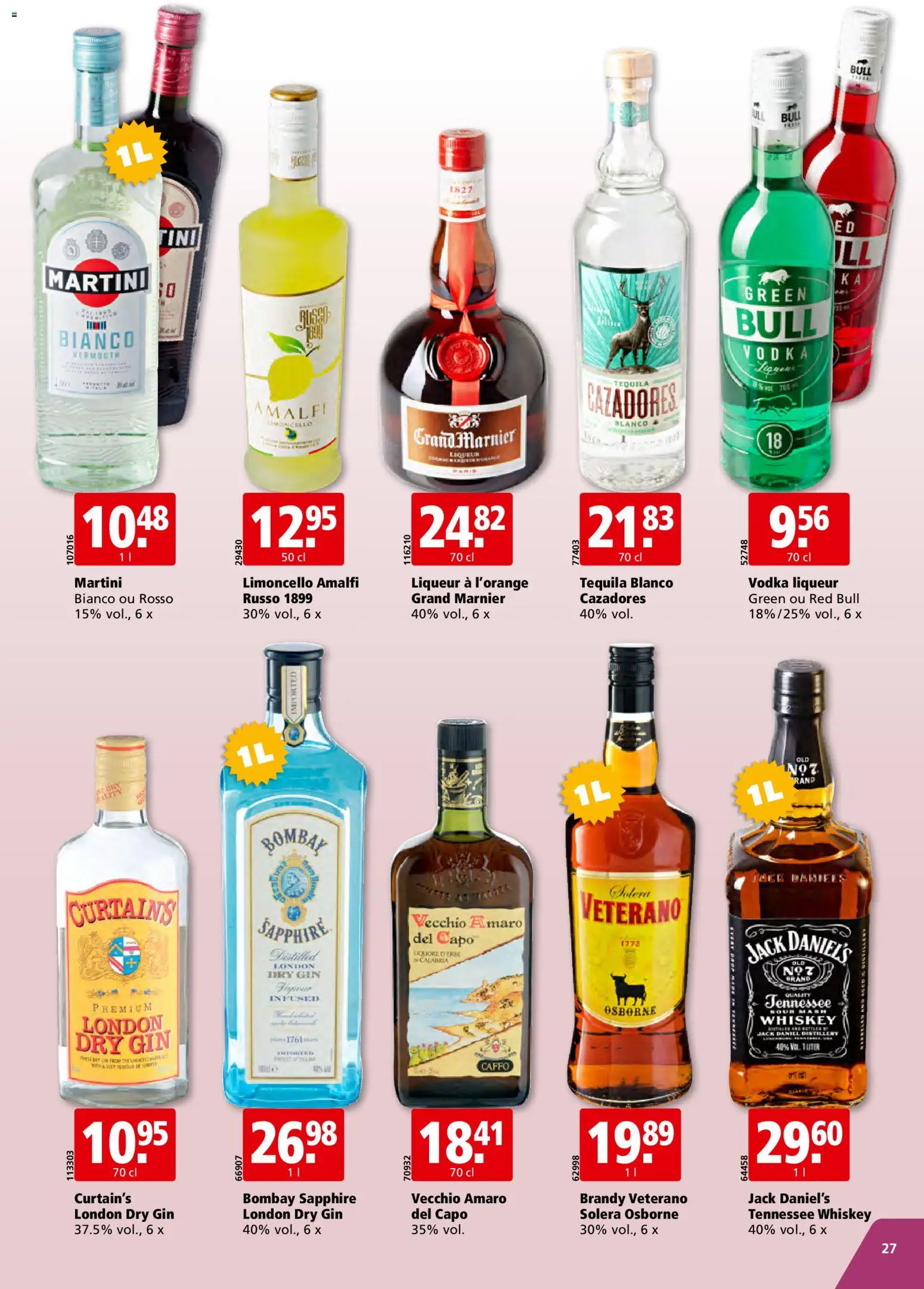 Aligro Aktionen Chavannes, Matran, Genève, Sion – gültig ab 01.12.2025 | Seite: 27 | Produkte: Red bull, Gin, Whiskey
