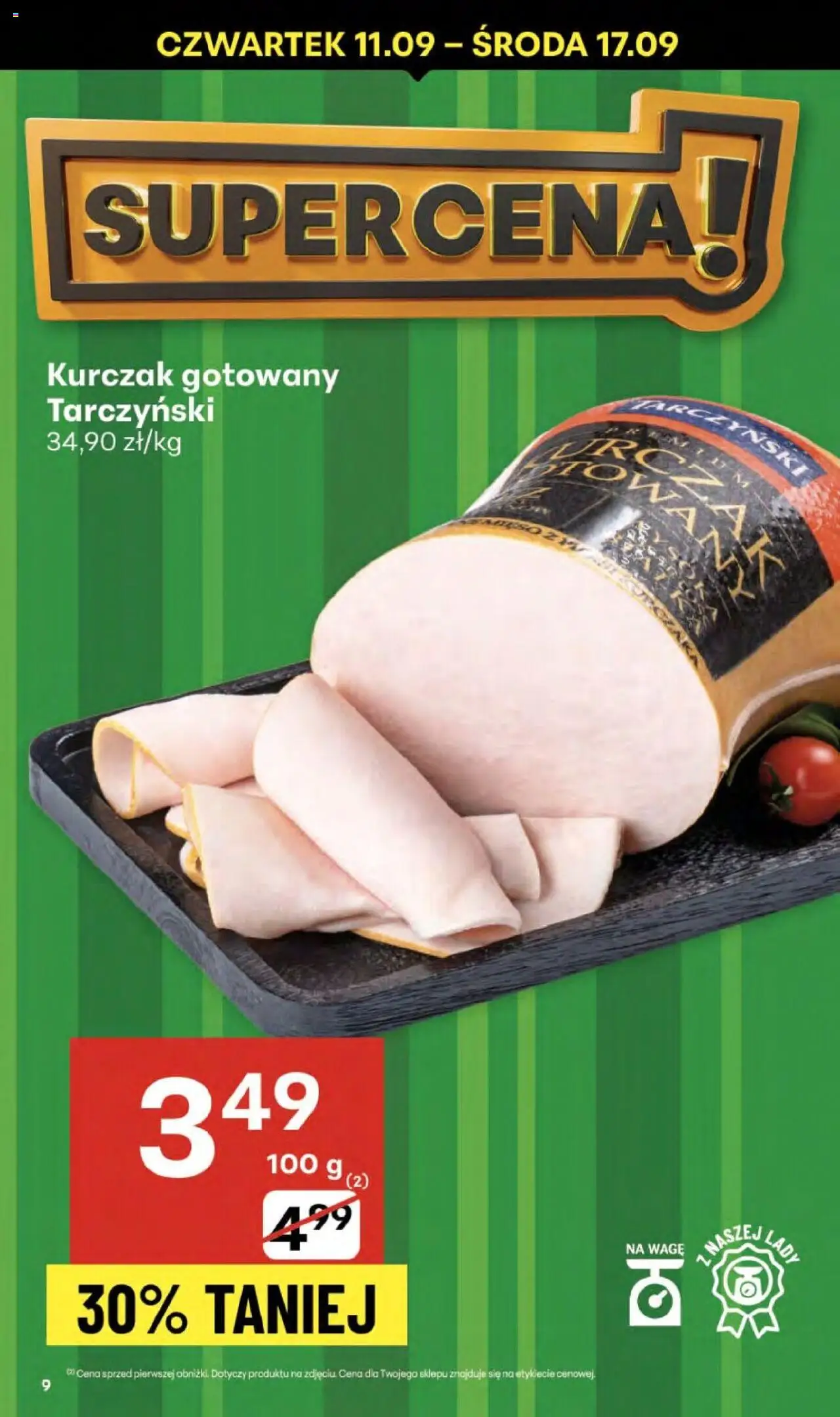 Delikatesy Centrum Gazetka od 11.09.2025 | Strona: 9 | Produkty: Kurczak