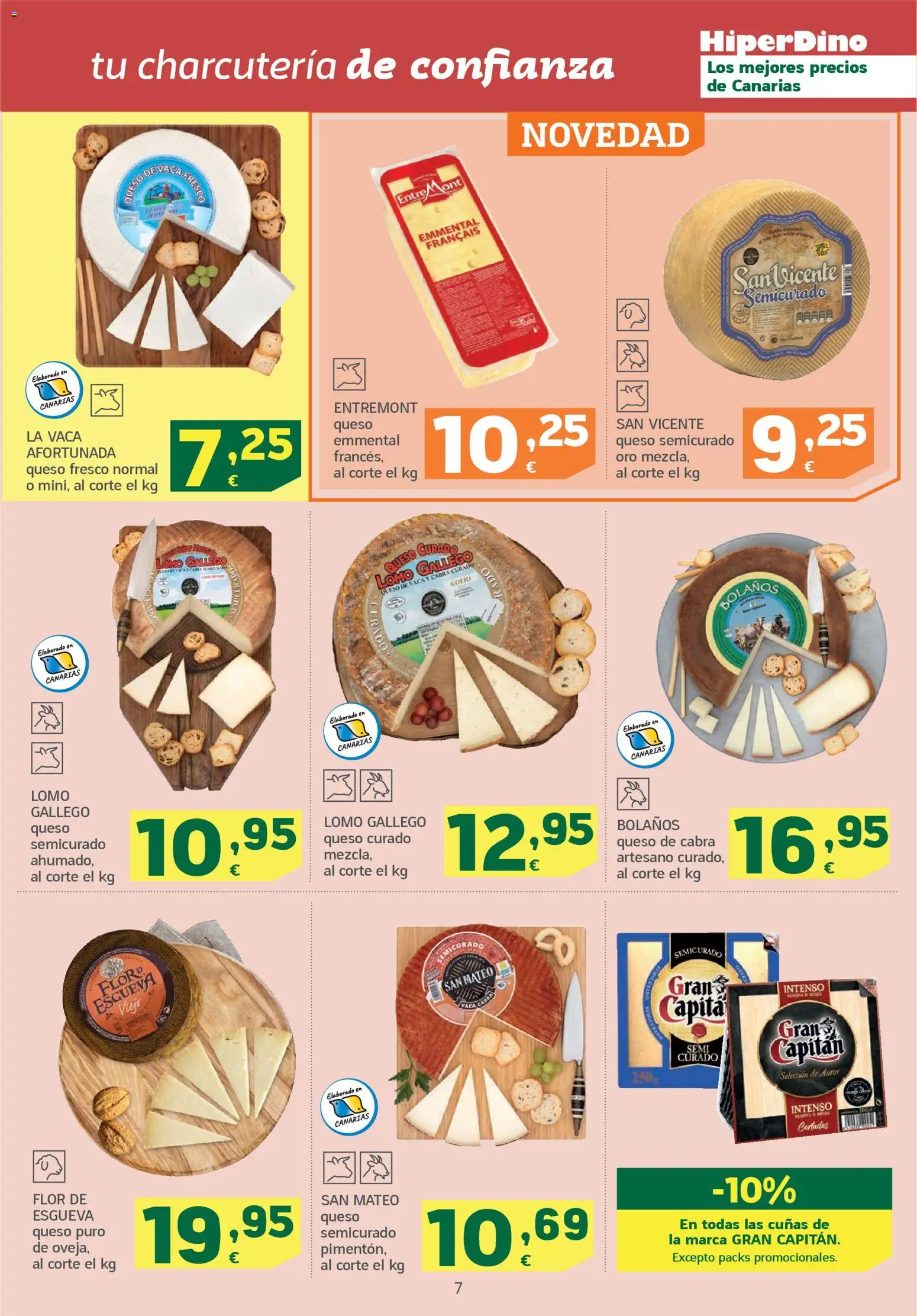 HiperDino folleto │ válido desde el 11.11.2025 | Página: 7 | Productos: Queso de vaca, Queso, Queso fresco