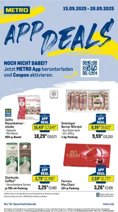 Metro App Deals ab 15.09.2025 gültig
