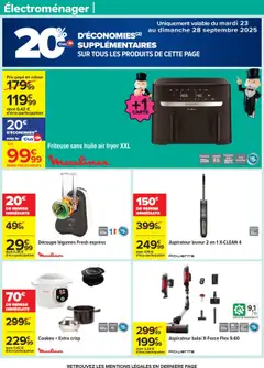  | Page: 85 | Produits: Friteuse sans huile, Air fryer, Aspirateur balai, Huile