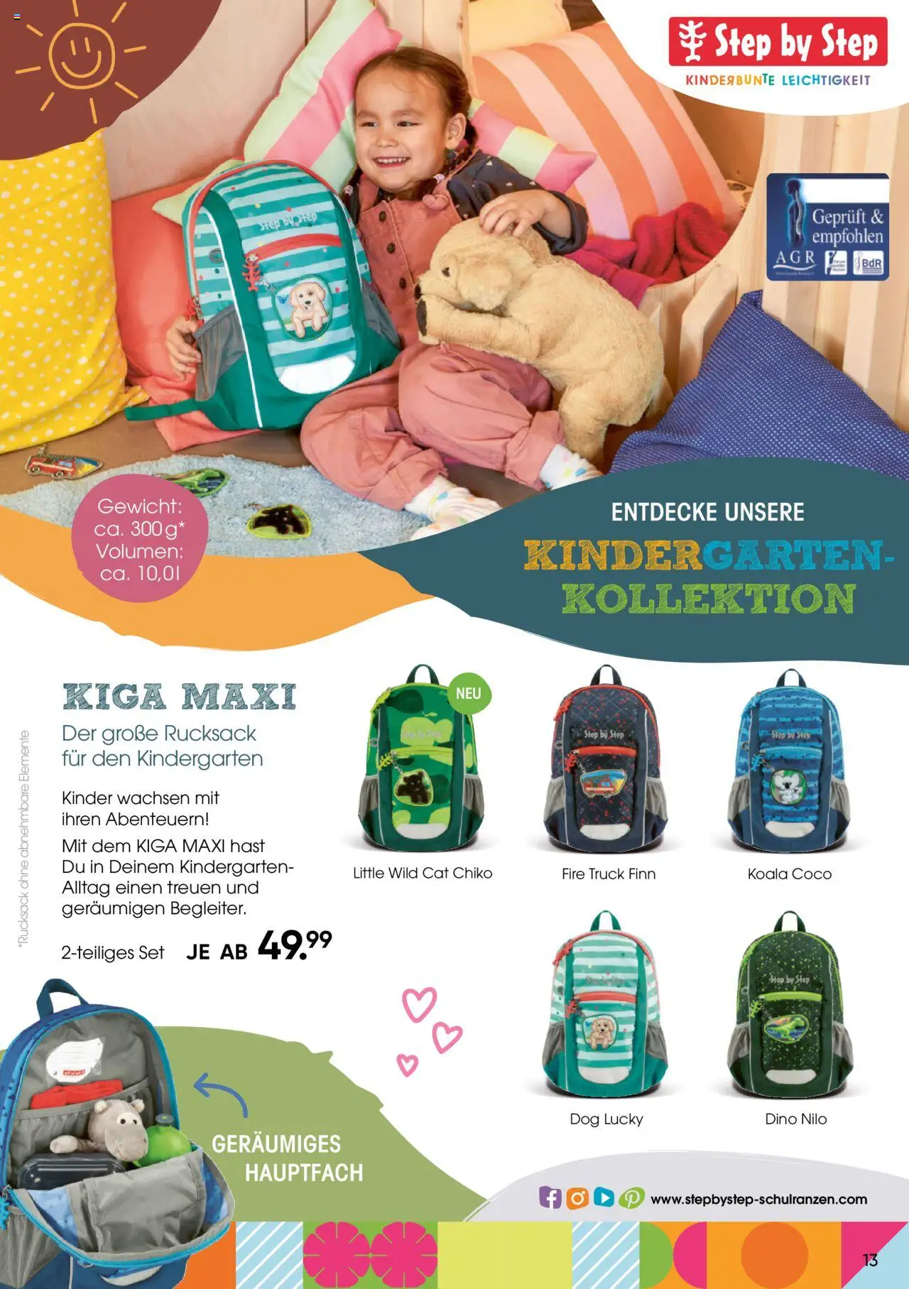 Galeria Karstadt Kaufhof  Kinder, Schule & mehr - gültig ab dem 17.03.2025 | Seite: 13 | Produkte: Gewicht, Rucksack