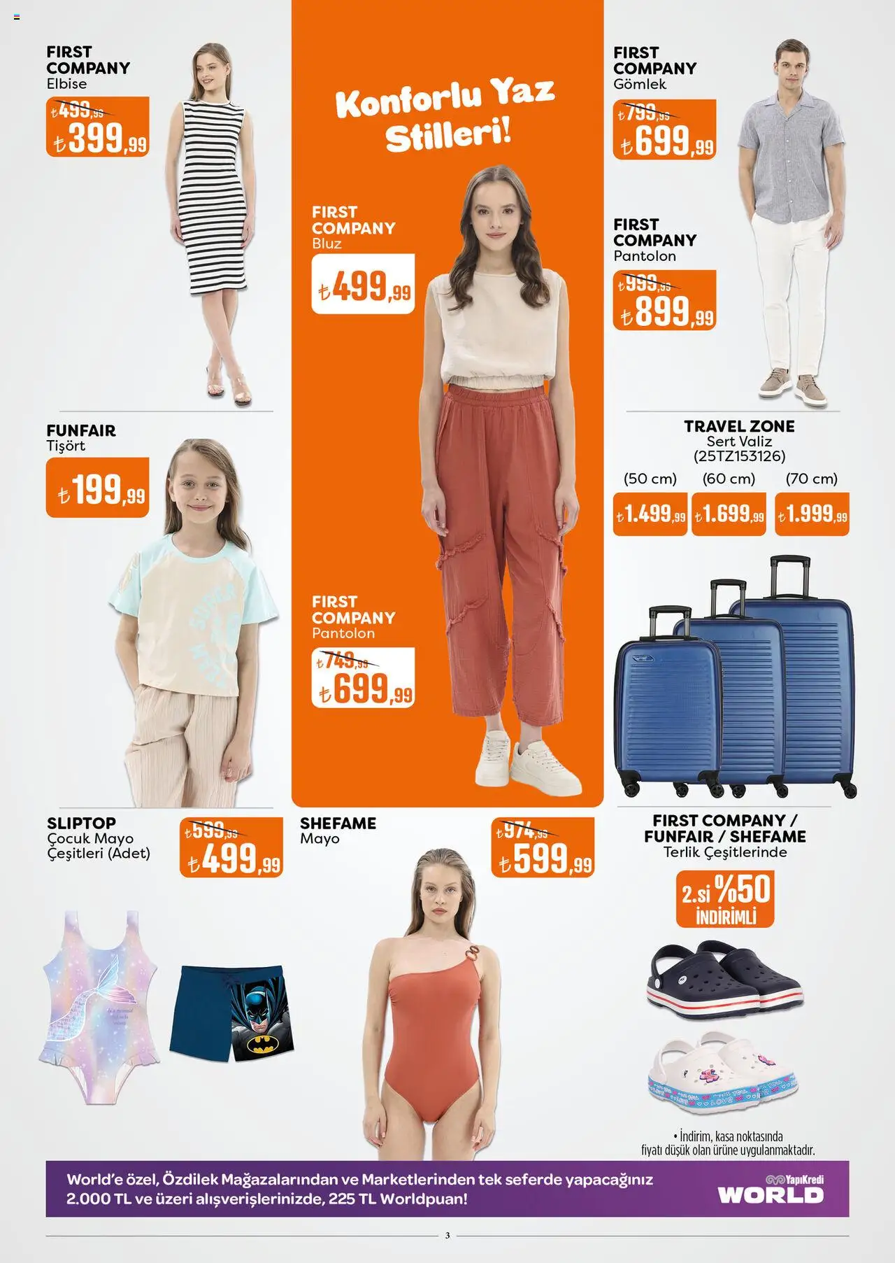 Özdilek Katalog - 13.08.2025 tarihinden itibaren geçerlidir | Sayfa: 3 | Ürünler: Gömlek, Pantolon, Mayo, Elbise