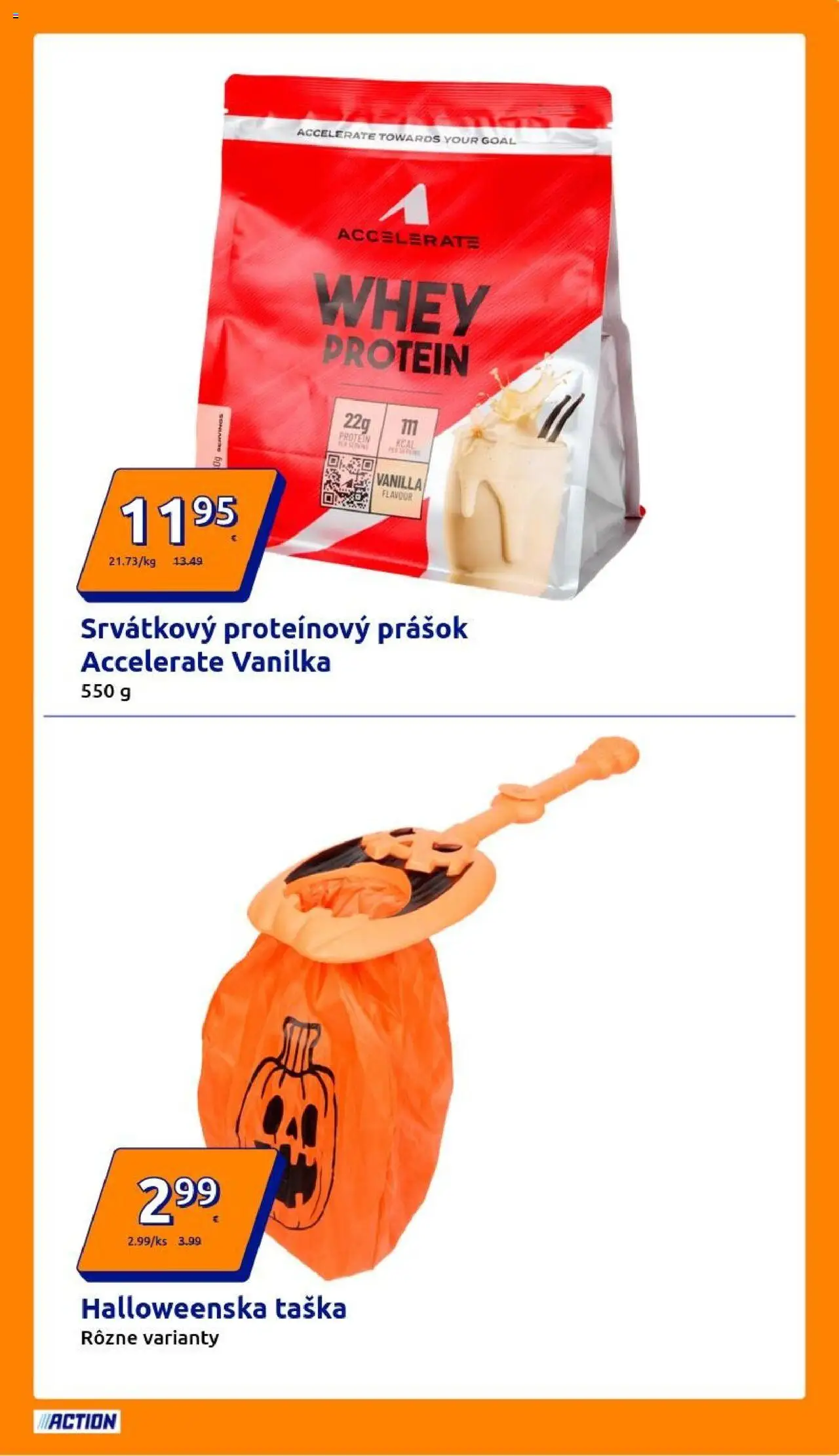 Nové Action akcie – leták je platný od 15.10.2025 | Strana: 15 | Produkty: Protein, Taška