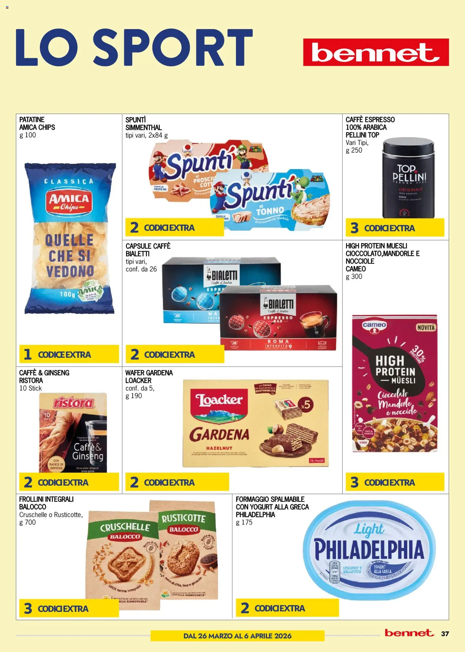 Volantino bennet del 23.03.2026 | Pagina: 37 | Prodotti: Farina, Mandorle, Nocciole, Tonno