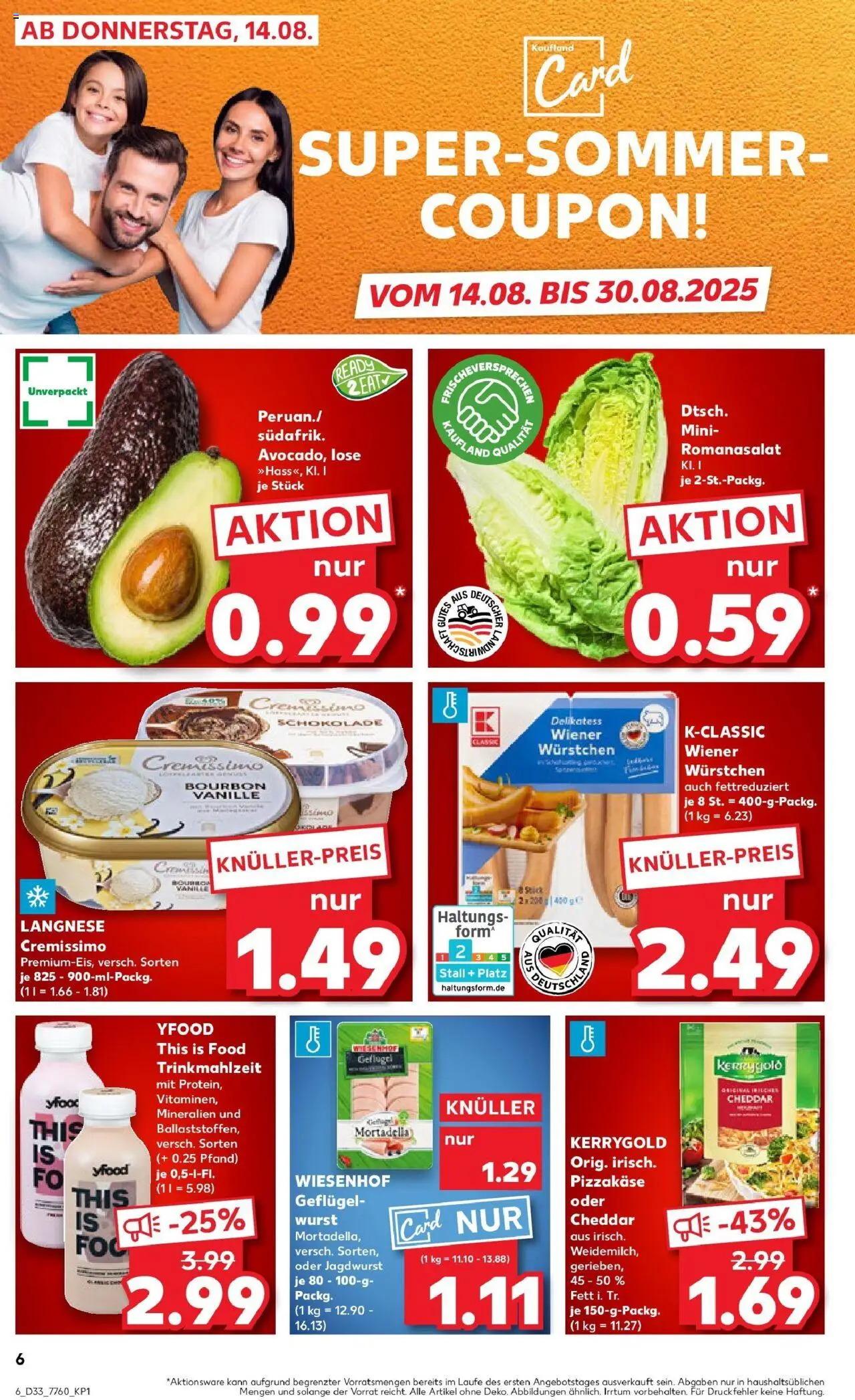 Kaufland prospekt Leonberg	 - gültig ab dem 18.08.2025 | Seite: 19 | Produkte: Langnese, Wiener wurstchen, Schokolade, Bourbon