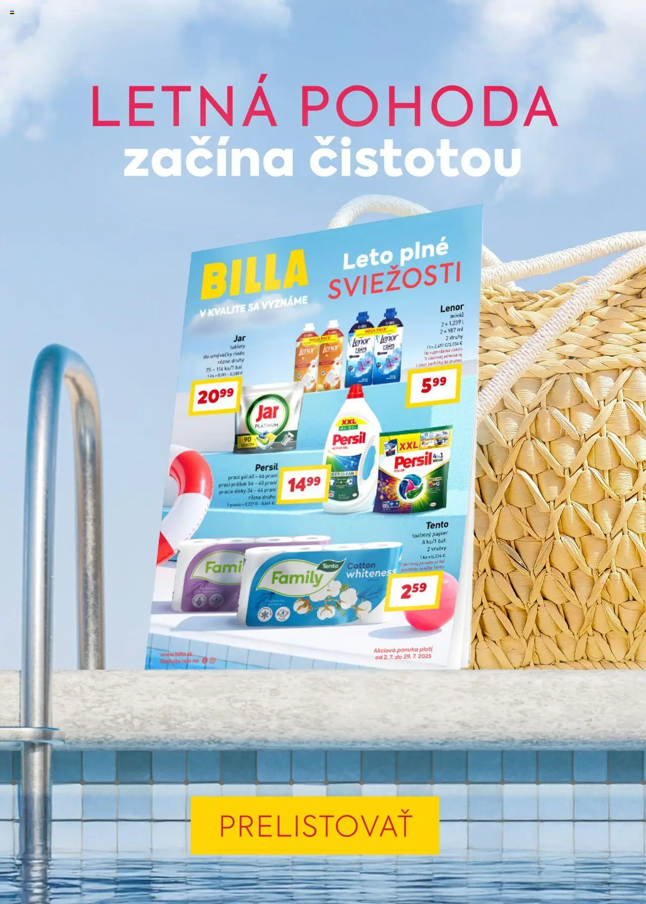 Billa Bonus leták │ platný od 16.07.2025 | Strana: 8 | Produkty: Persil, Prací prášok, Aviváž, Lenor