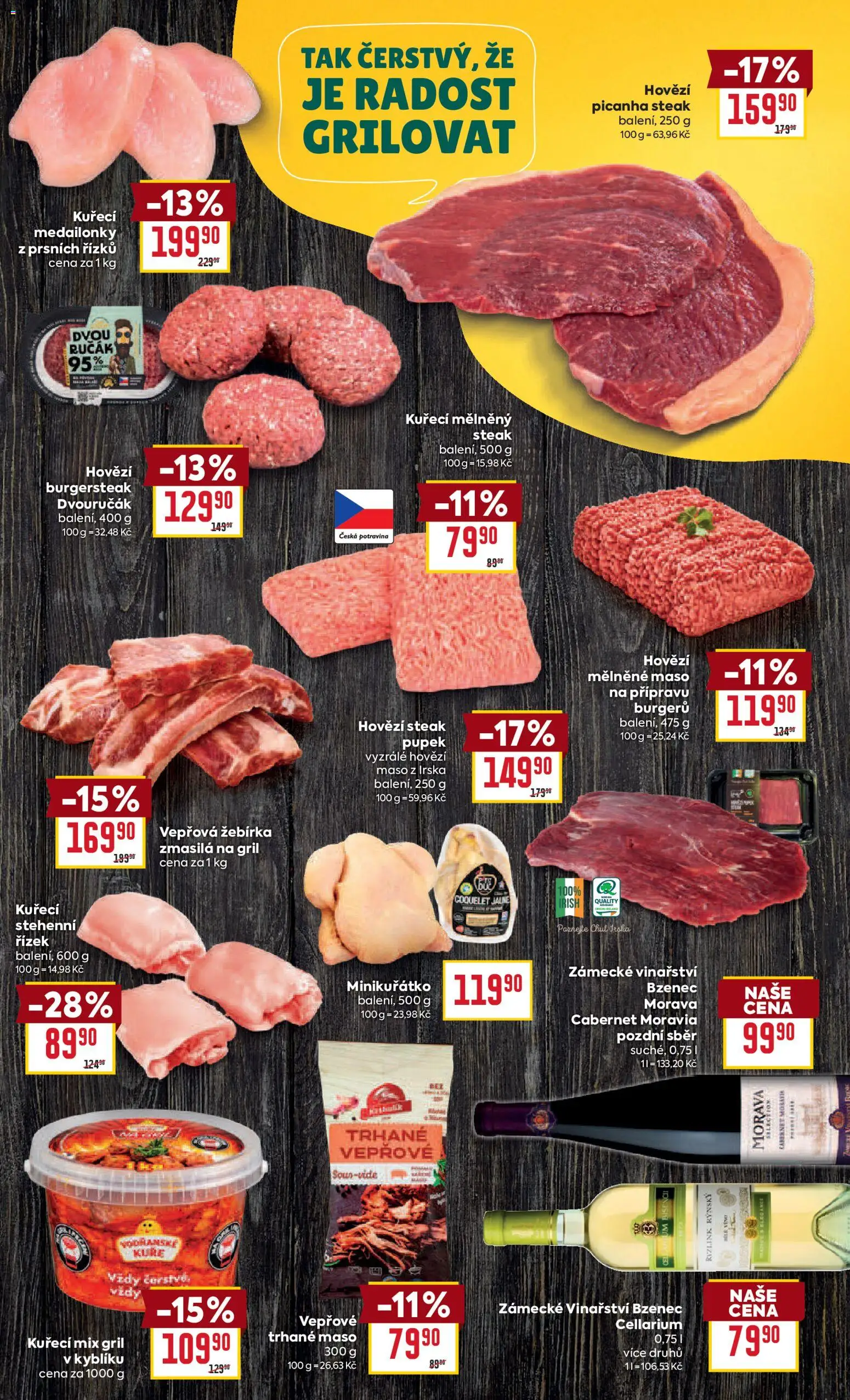 Billa leták - Grilování  od 07.04.2026 | Strana: 3 | Produkty: Hovězí, Hovězí maso, Gril, Kuře