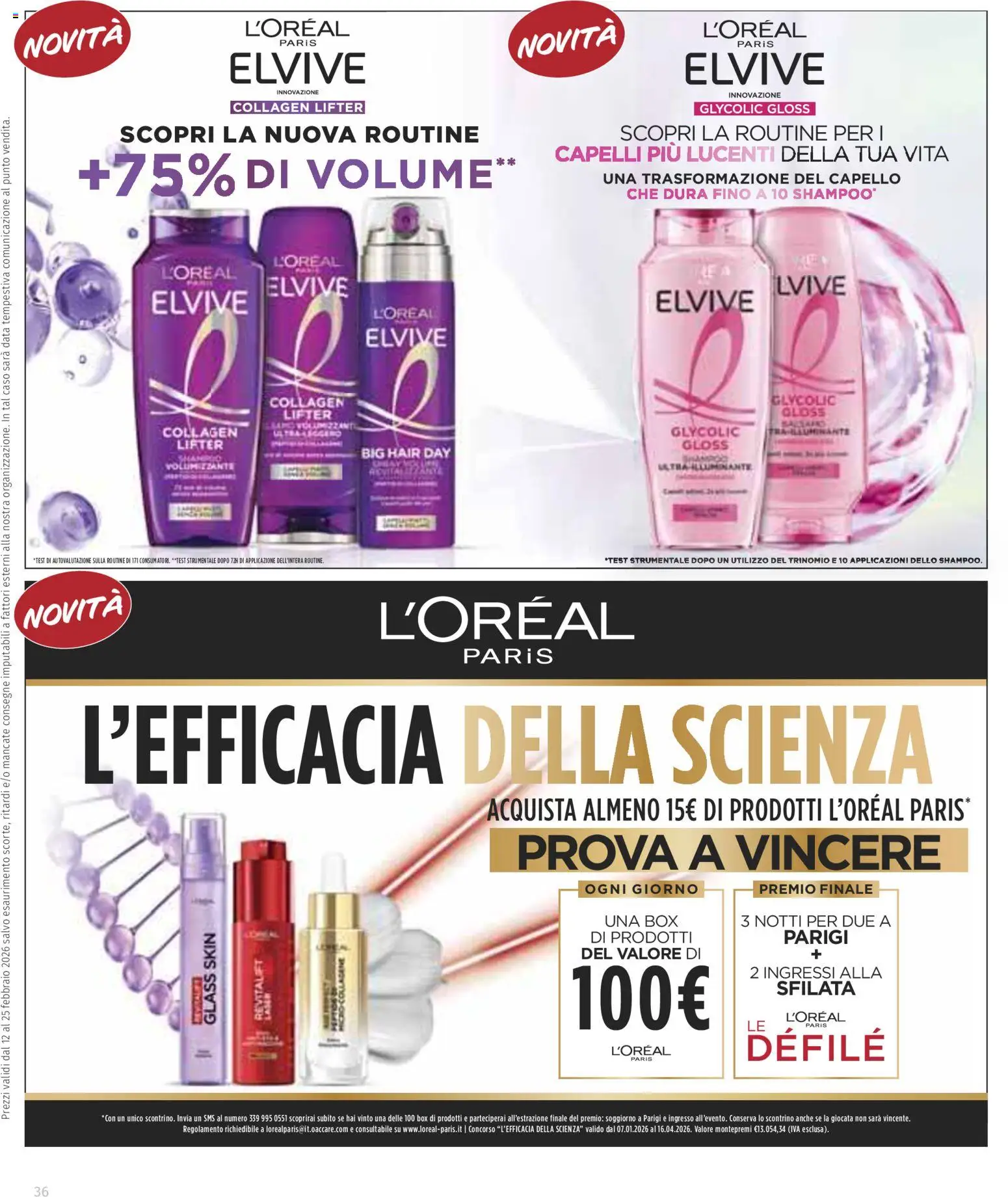 Volantino Ipercoop del 12.02.2026 | Pagina: 36 | Prodotti: Illuminante, Shampoo, Data