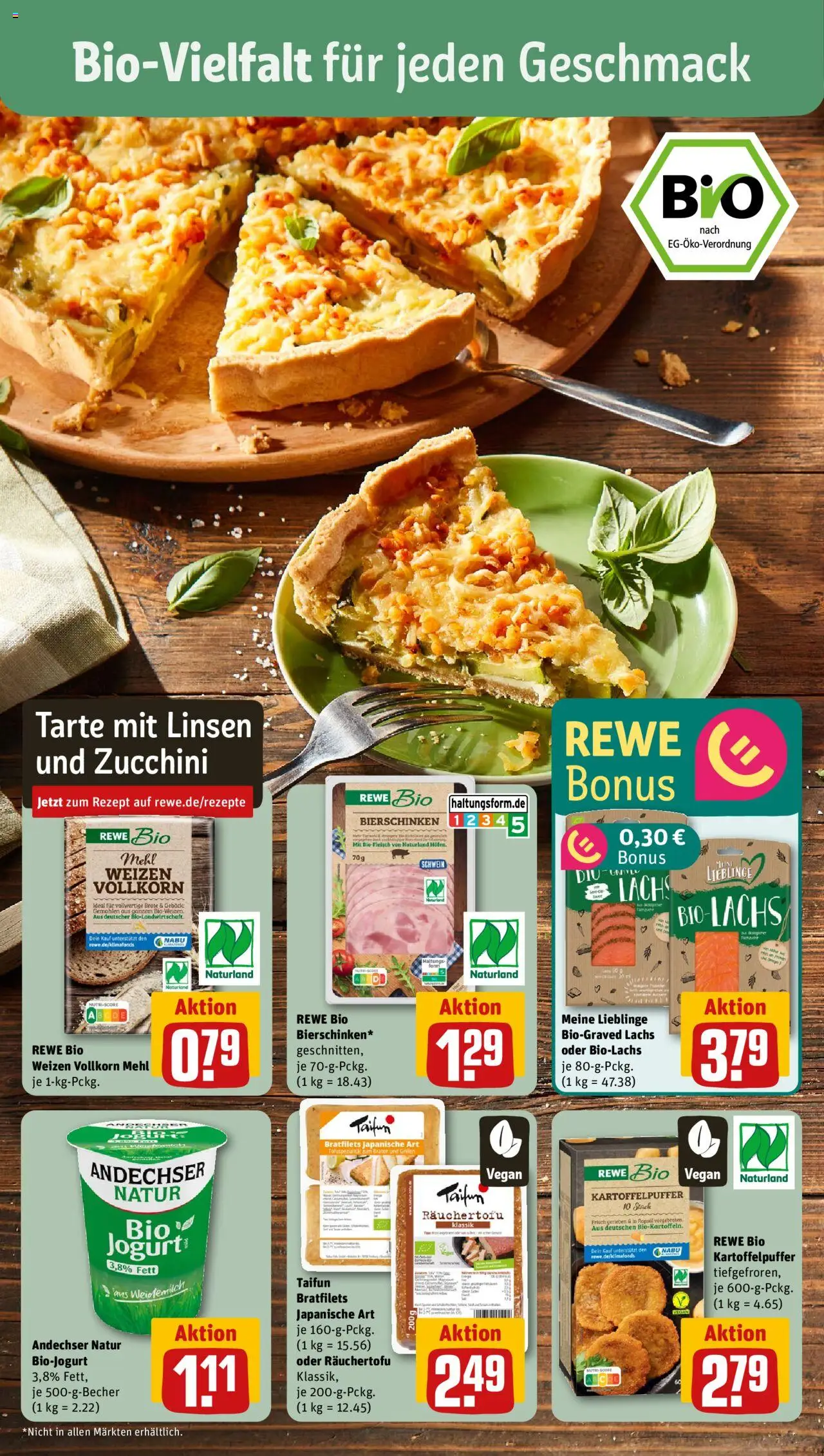 Rewe ihr Kaufpark Prospekt 	 - gültig ab dem 18.08.2025 | Seite: 14 | Produkte: Mehl, Rapsöl, Lachs, Zucchini
