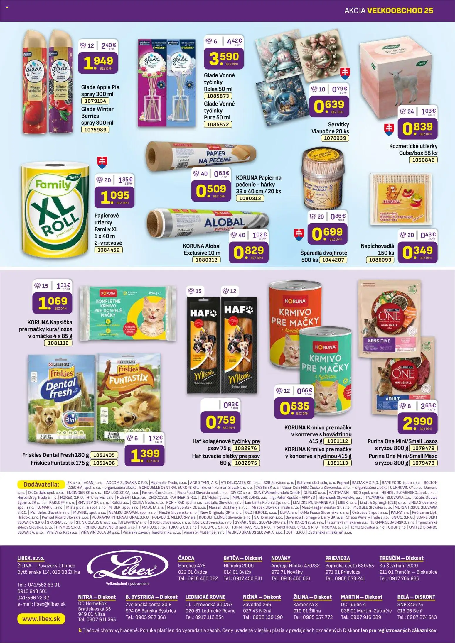 Nové Libex akcie – leták je platný od 15.12.2025 | Strana: 36 | Produkty: Víno, Lindt, Losos, Flora