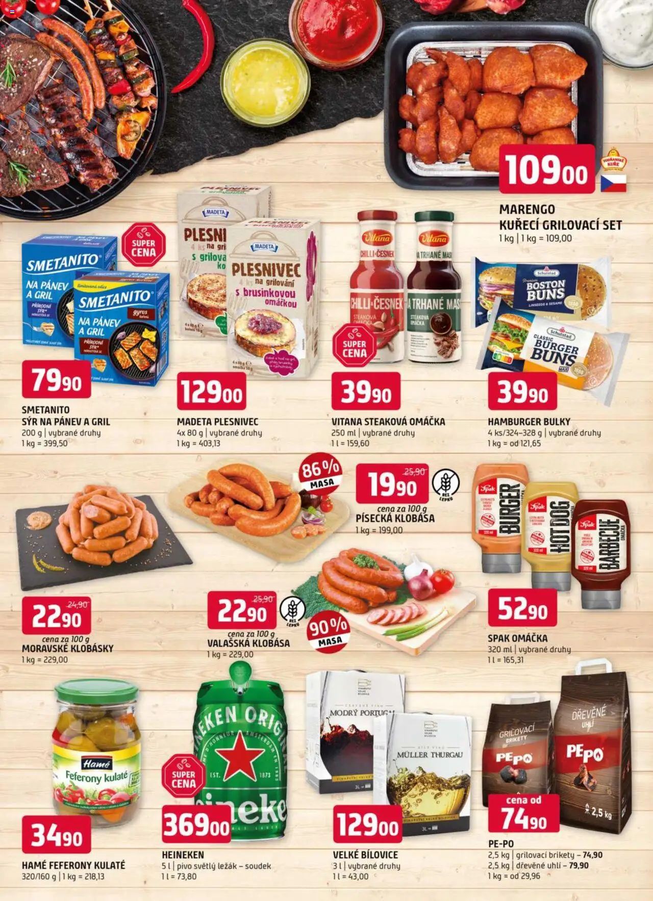 Terno leták - České Budějovice od 10.09.2025 | Strana: 16 | Produkty: Hamburger, Heineken, Pánev, Pepo