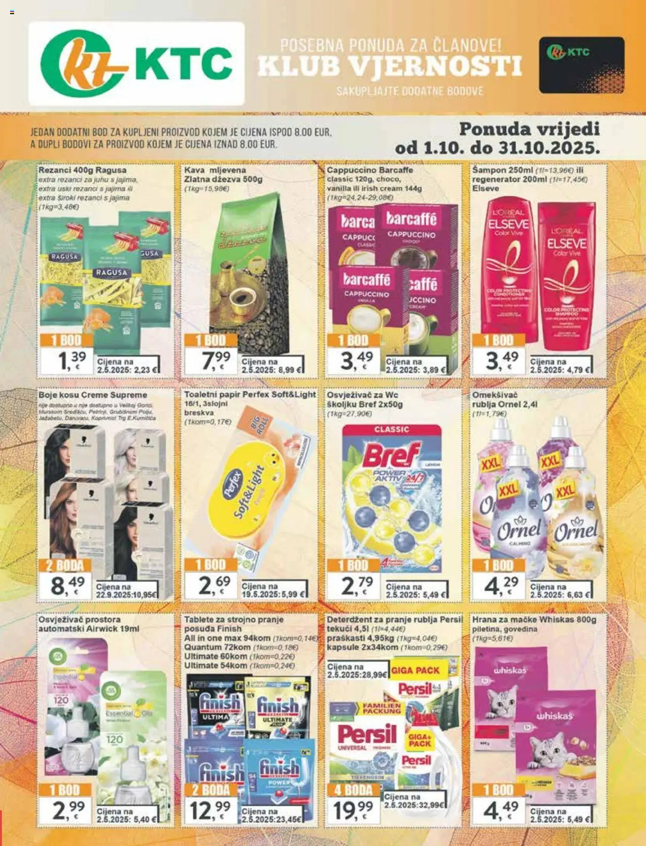 KTC katalog | vrijedi od 22.10.2025 | Stranica: 35 | Proizvodi: Whiskas, Regenerator, Rezanci, Cappuccino
