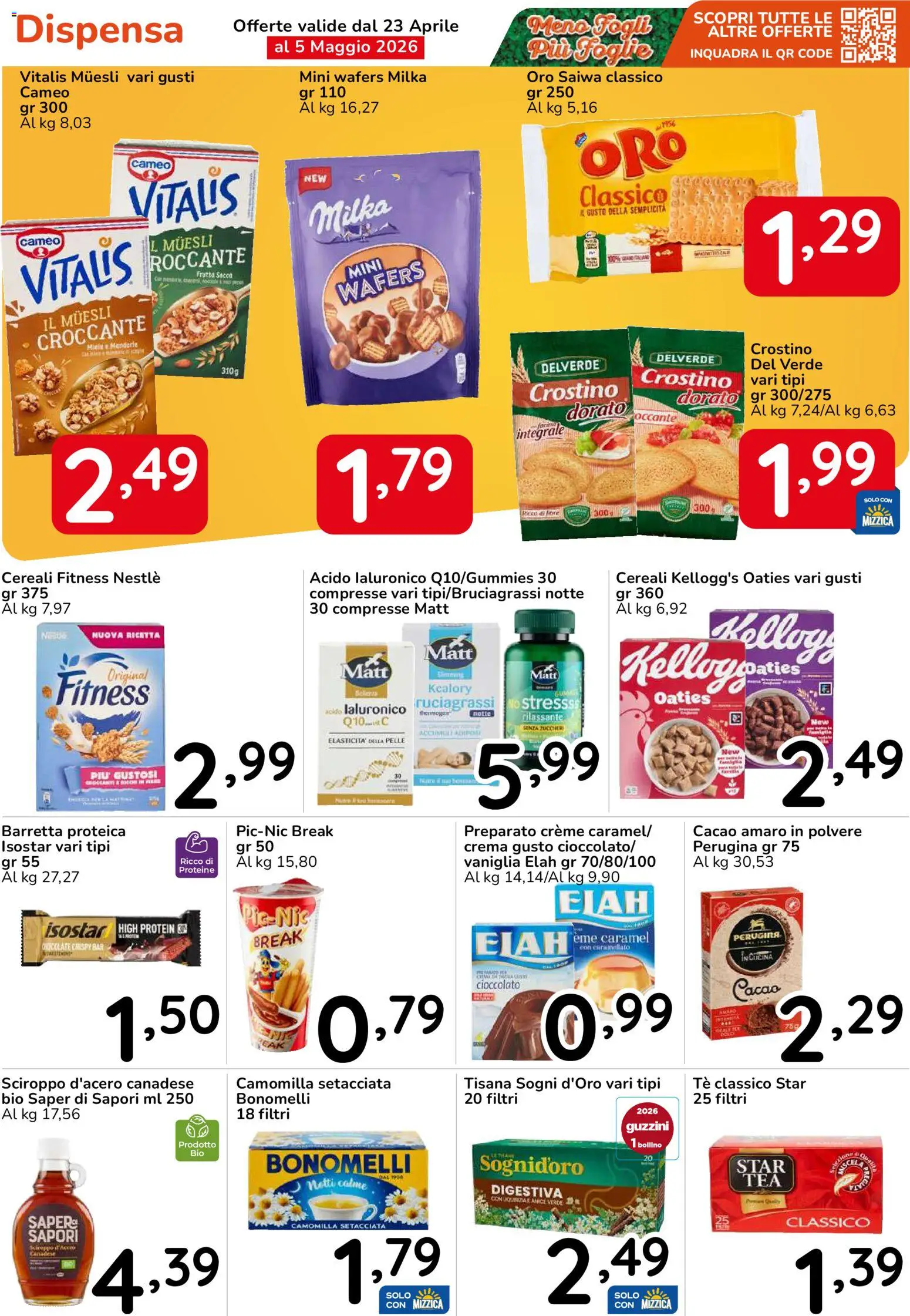 Volantino Famila del 23.04.2026 | Pagina: 33 | Prodotti: Cioccolato, Tè, Barretta, Cacao