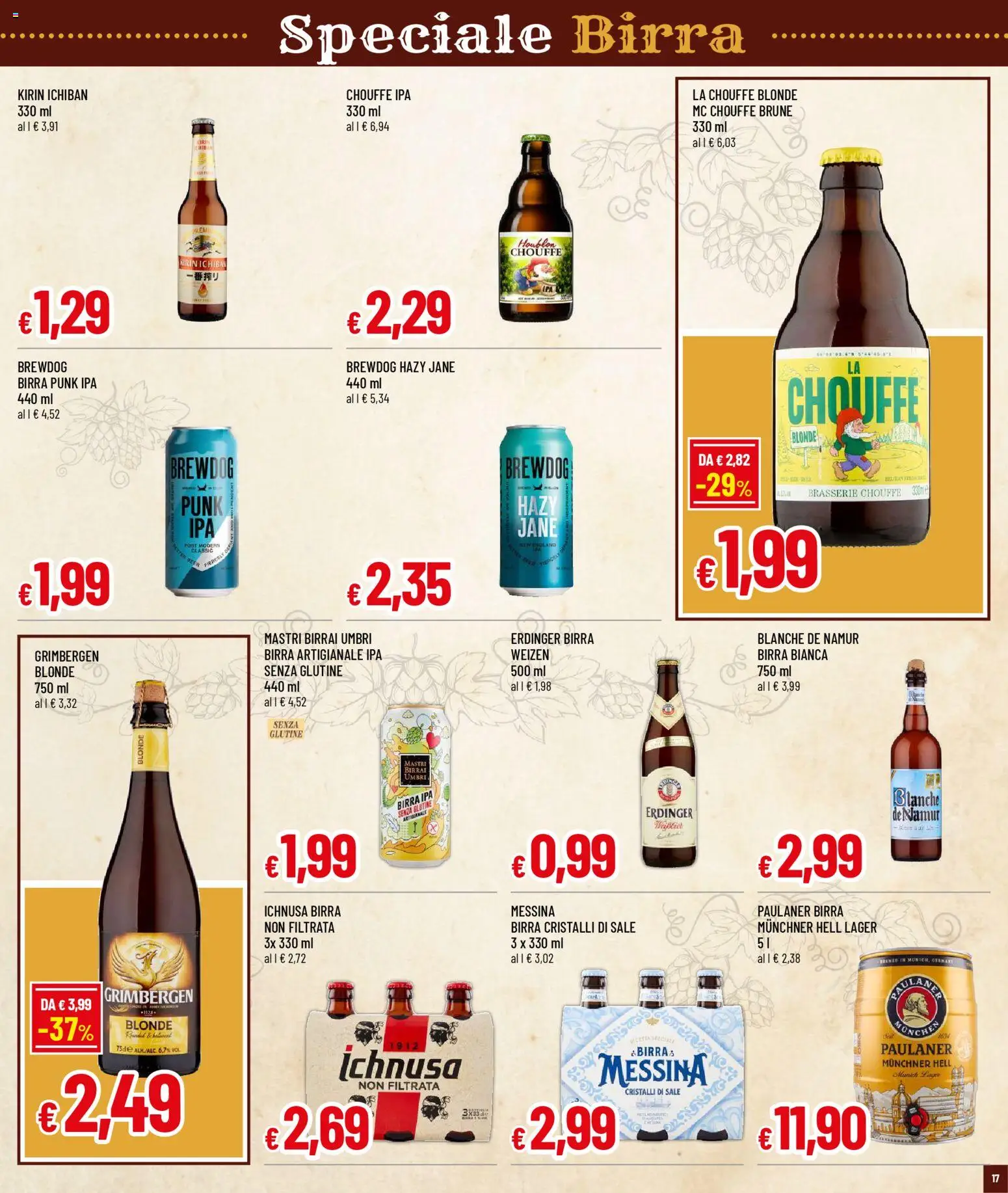 Volantino Galassia del 02.03.2026 | Pagina: 17 | Prodotti: Birra, Sale, Birra messina