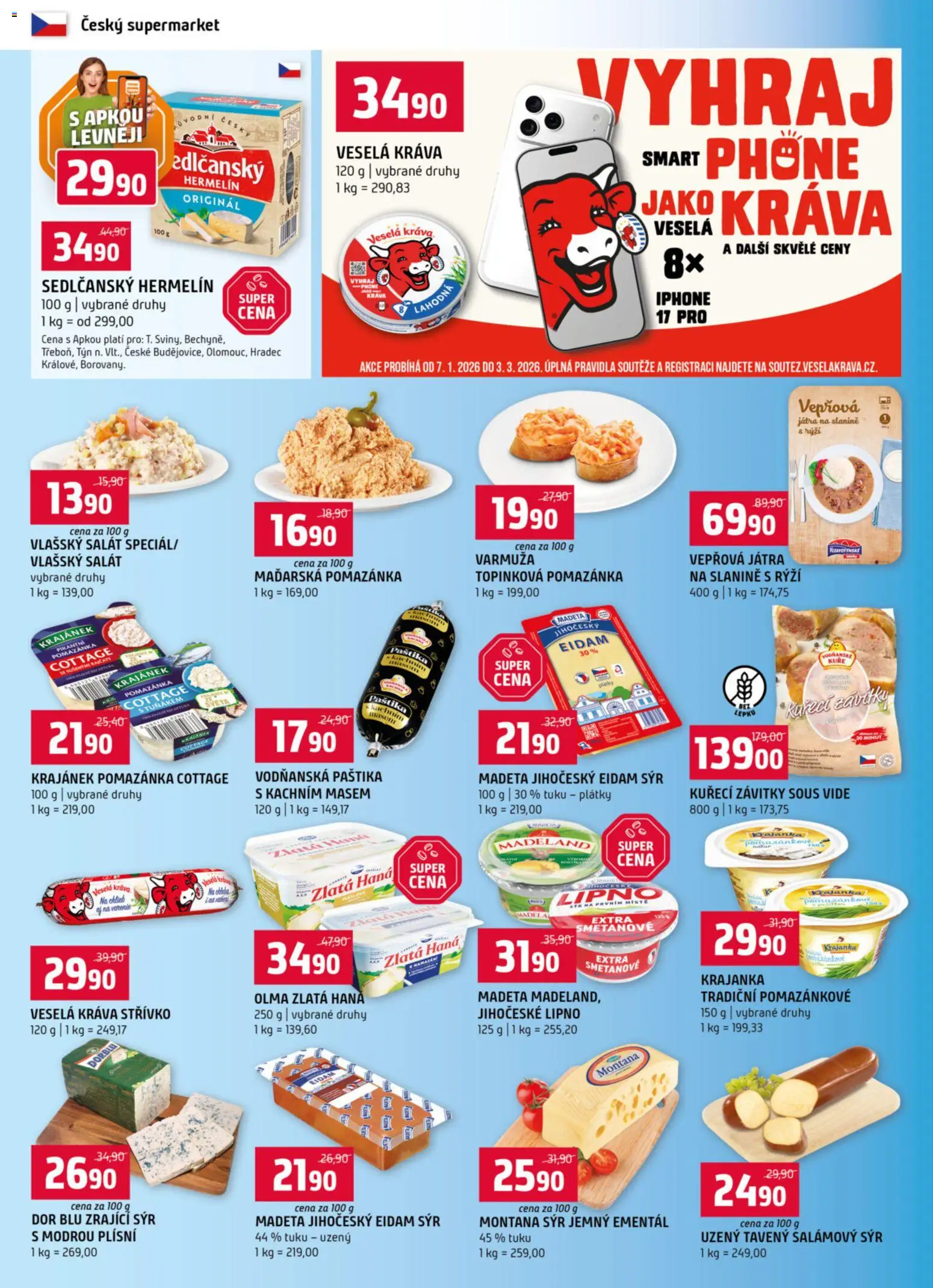 Terno leták - Prachatice od 28.01.2026 | Strana: 4 | Produkty: Ementál, Zrající sýr, Salát, Zlatá Hana