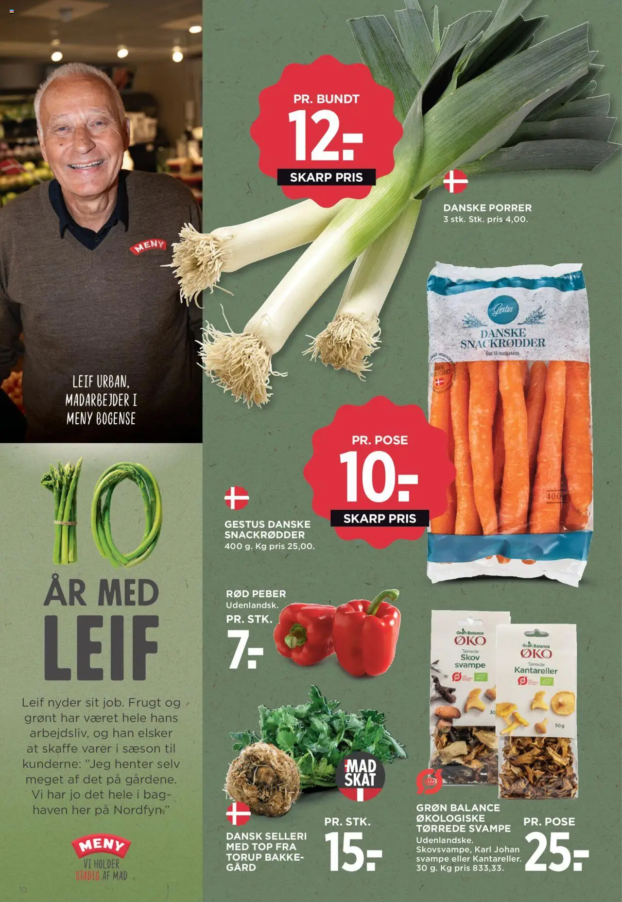 Meny tilbudsavis – gyldig fra 12.09.2025 | Side: 11 | Produkter: Kantareller, Svampe, Selleri, Peber