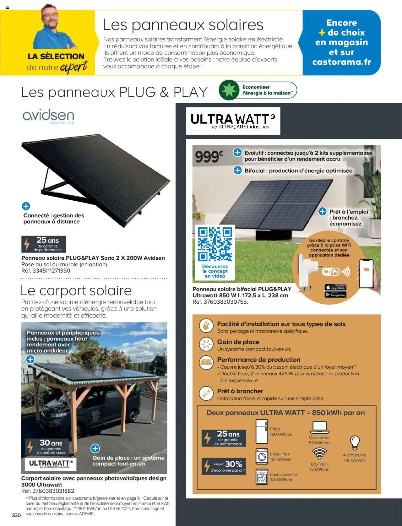 {H1} | Page: 330 | Produits: Vidéo, Base, Prise, Panneau solaire