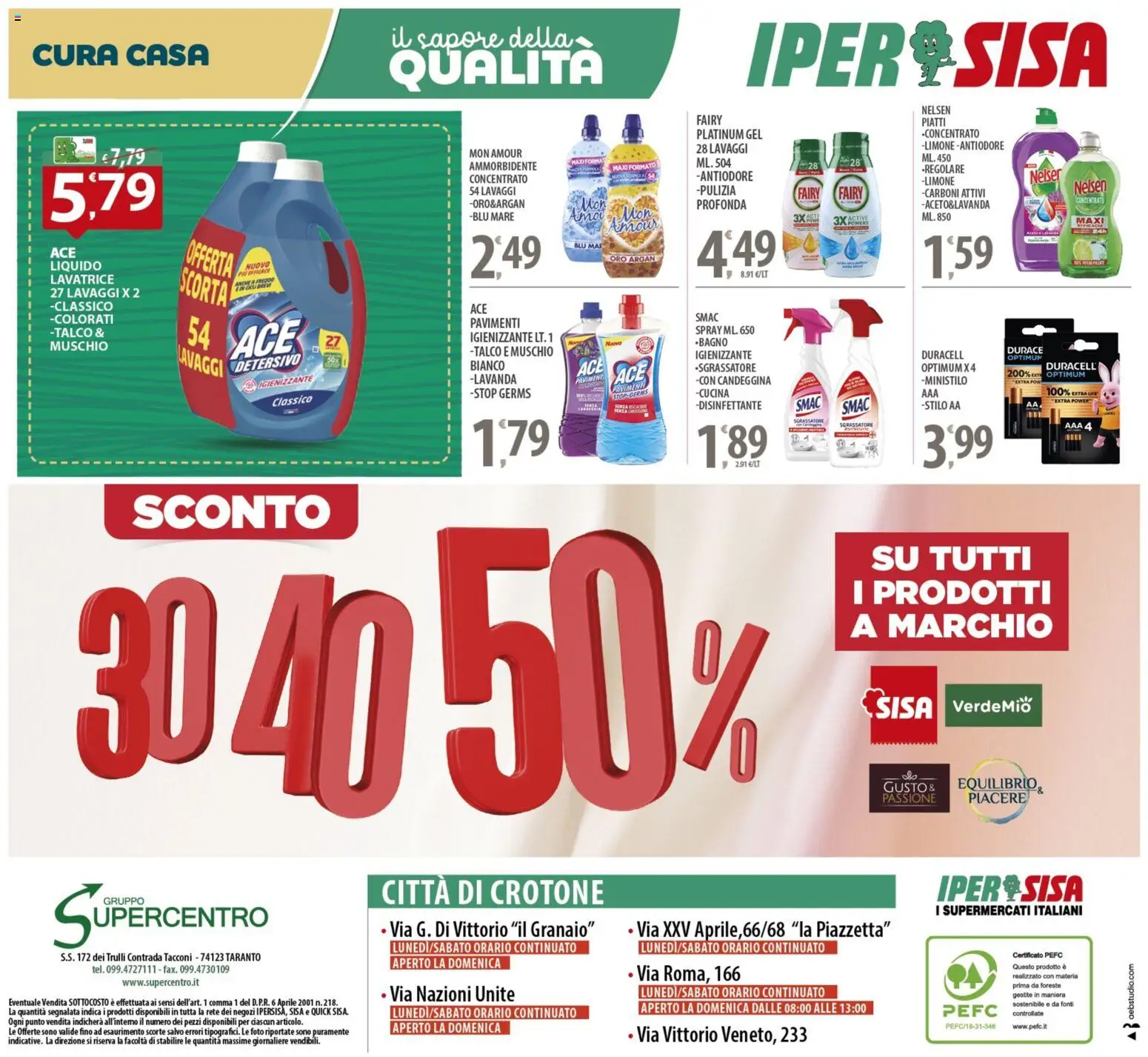 Volantino SISA del 16.12.2025 | Pagina: 20 | Prodotti: Candeggina, Sgrassatore, Lavatrice, Lavanda