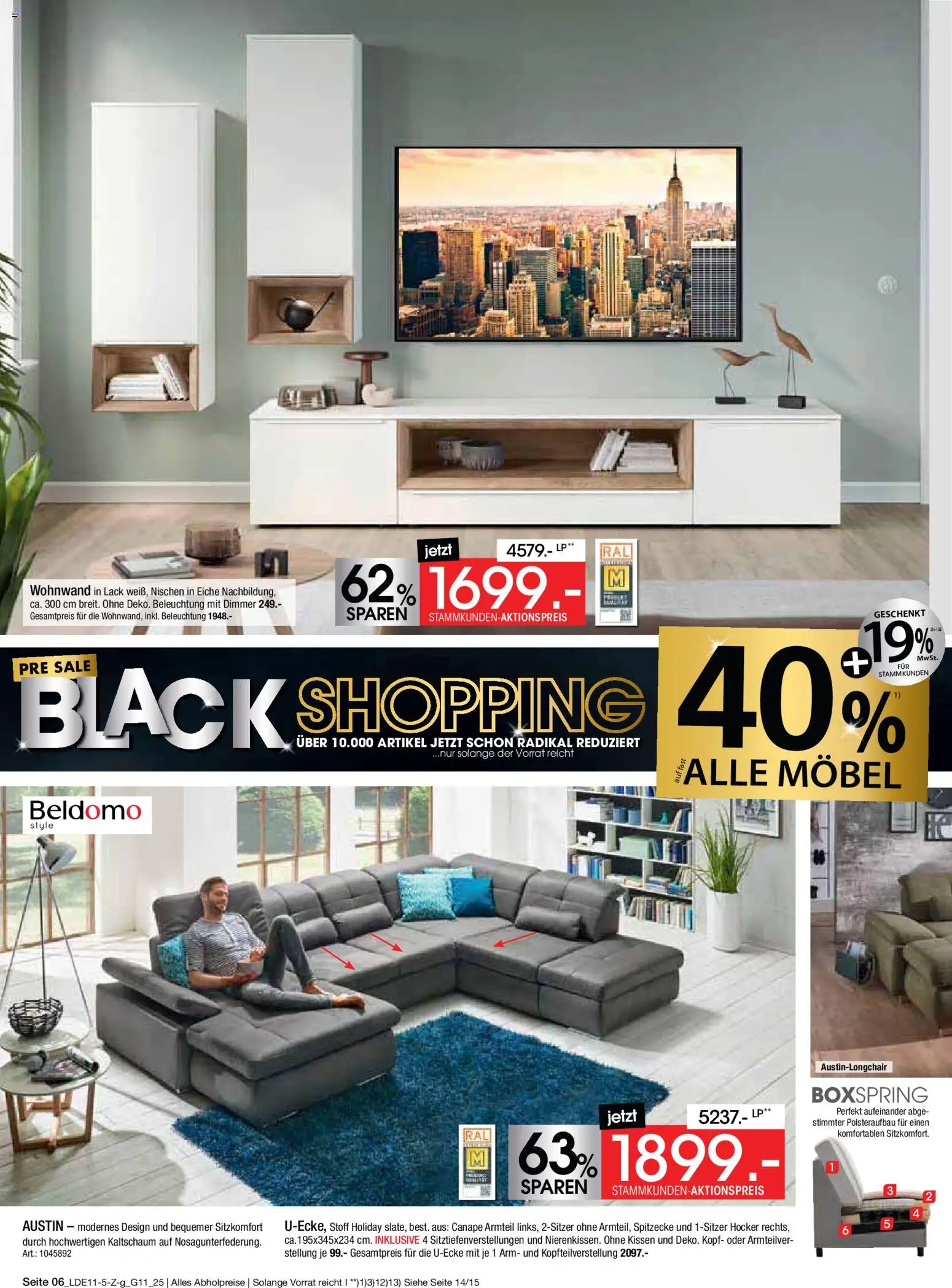 Zurbrüggen - Black Friday – gültig ab 08.11.2025 | Seite: 6 | Produkte: Hocker, Wohnwand, Kissen