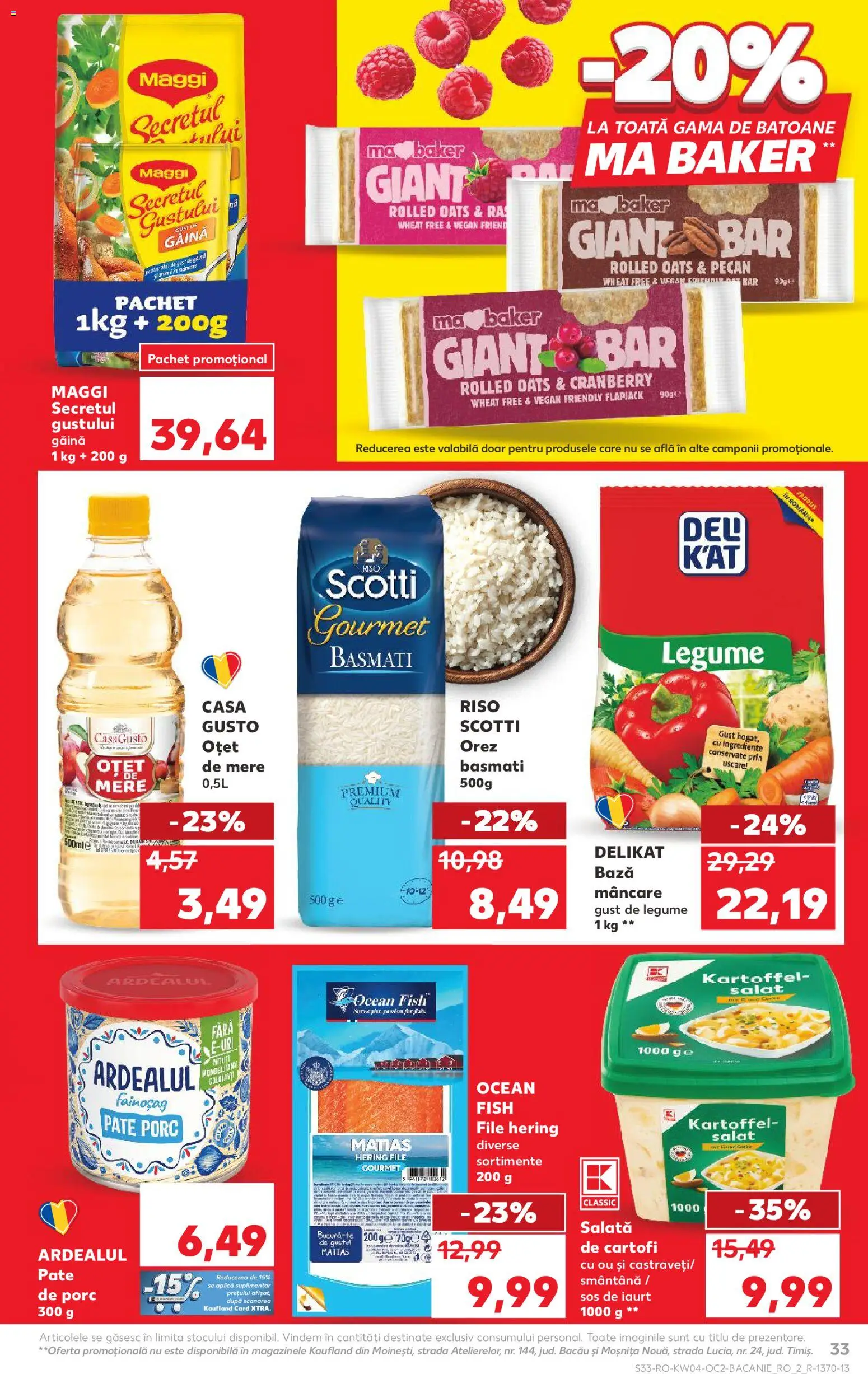 Noul catalog Kaufland – valabil de la 21.01.2026 | Pagină: 33 | Produse: Apple, Oțet, Mere, Salată