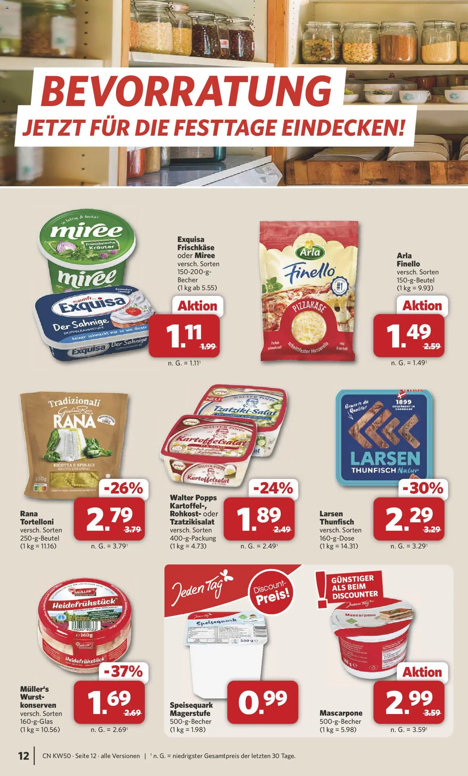Combi Prospekt 	 – gültig ab 08.12.2025 | Seite: 13 | Produkte: Thunfisch, Exquisa, Wurst, Frischkase