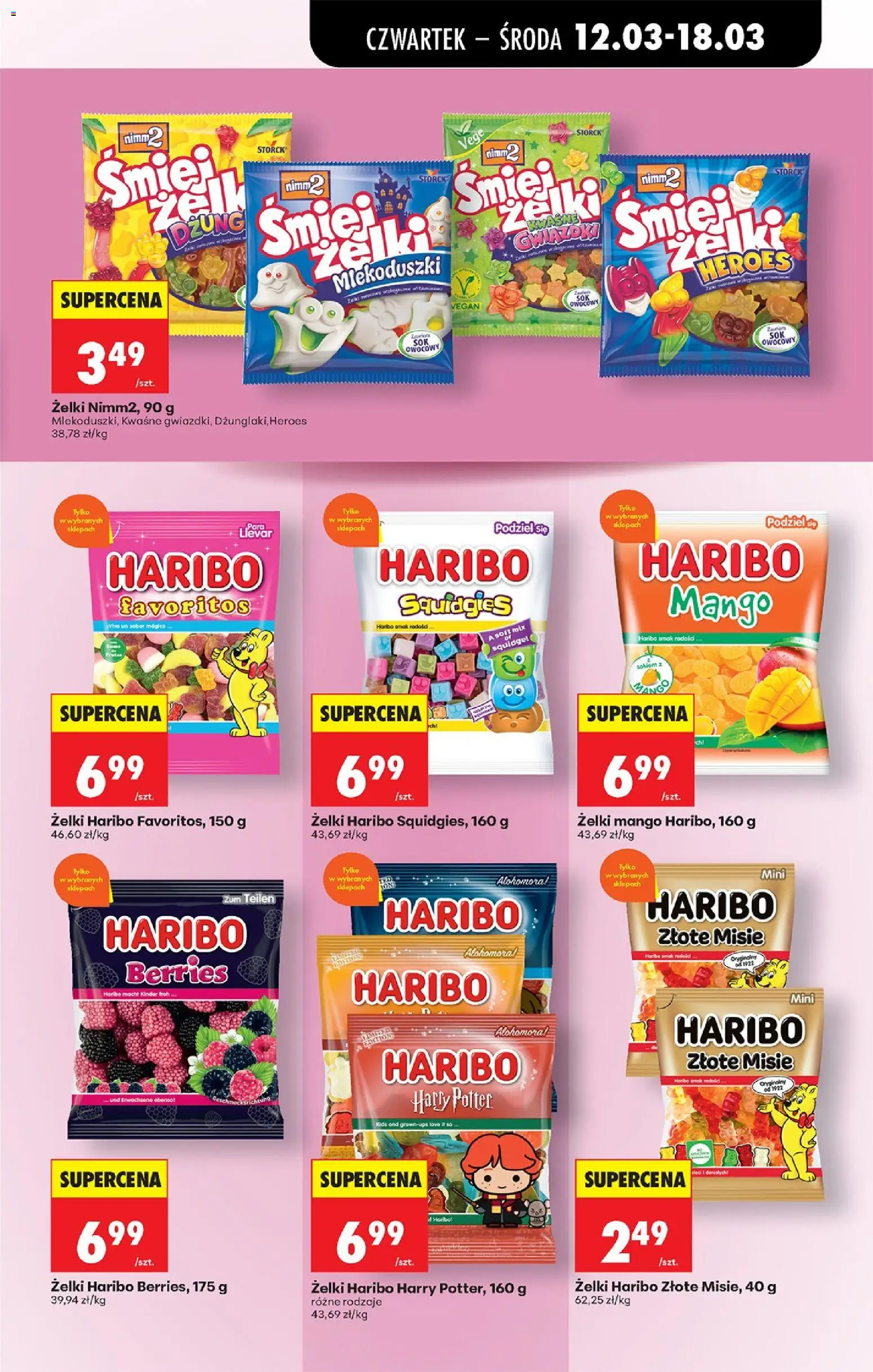 Biedronka gazetka od czwartku od 12.03.2026 | Strona: 59 | Produkty: Mango, Żelki haribo, Żelki