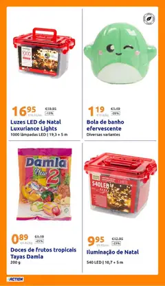 Pré-visualização Action - Action PT week 49 2025 válido de 03.12.2025 | Página: 23 | Produtos: Lâmpadas, Banho, Doces