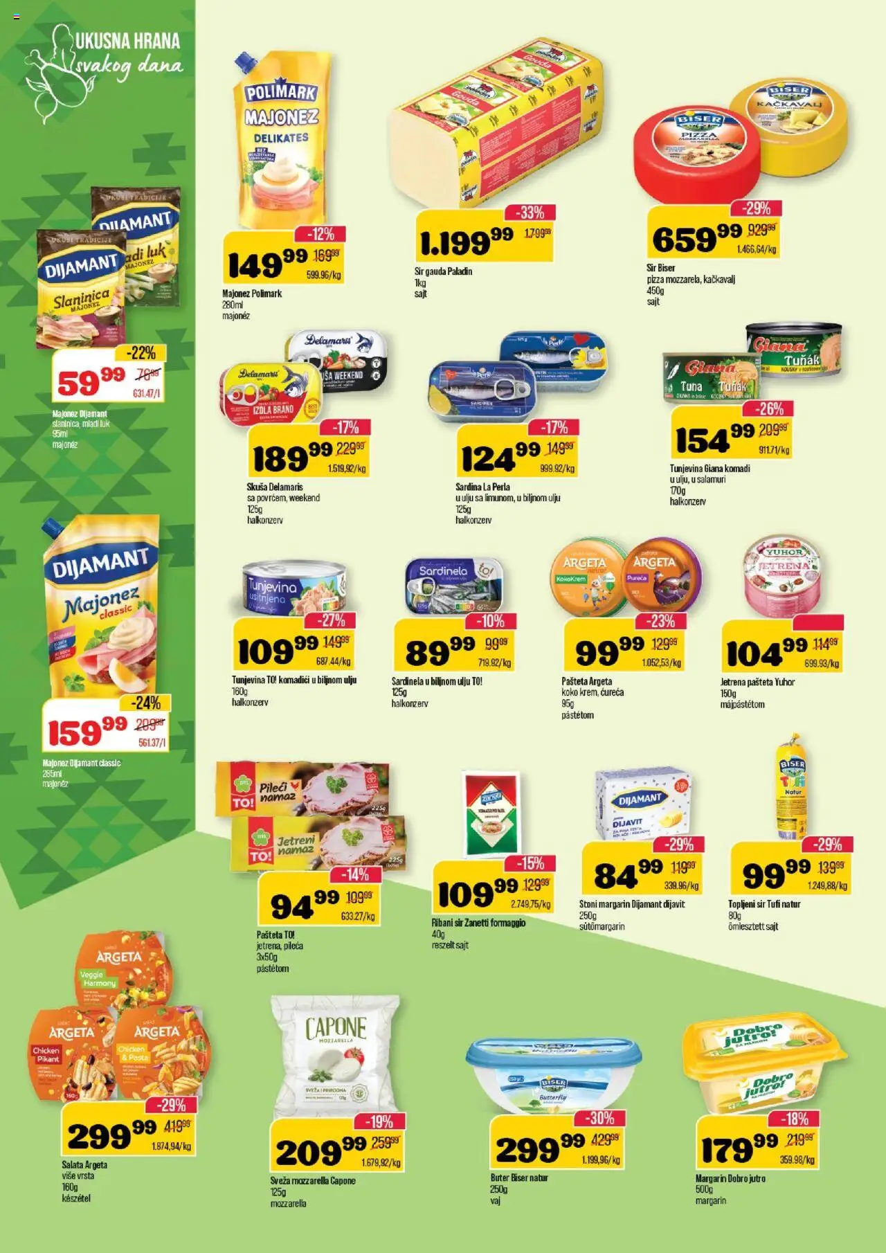 Senta Promet katalog - važi od 13.08.2025 | Strana: 6 | Proizvode: Majonez, Gouda, Kačkavalj, Topljeni sir