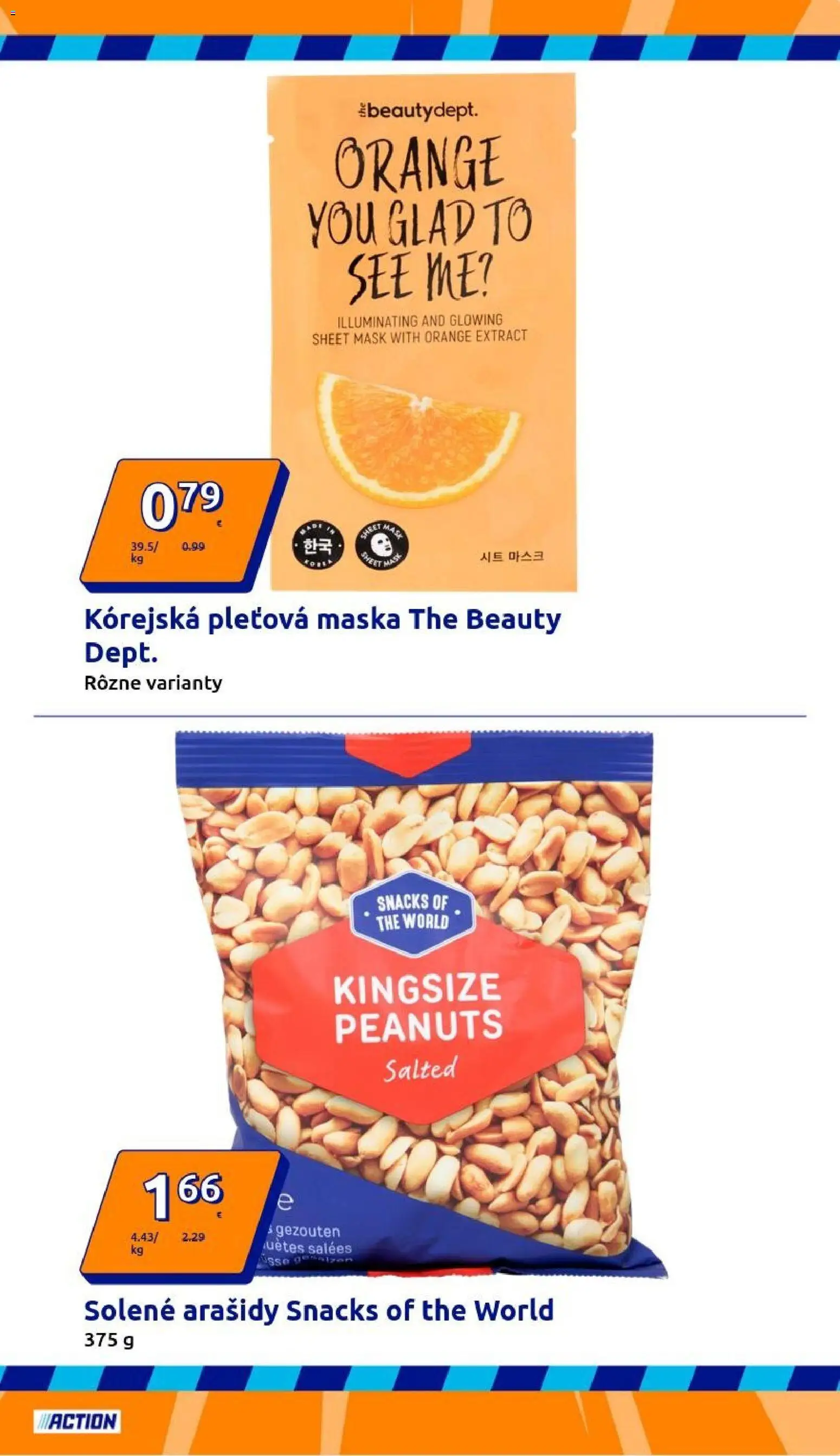 Nové Action akcie – leták je platný od 21.01.2026 | Strana: 7 | Produkty: Maska, Arašidy