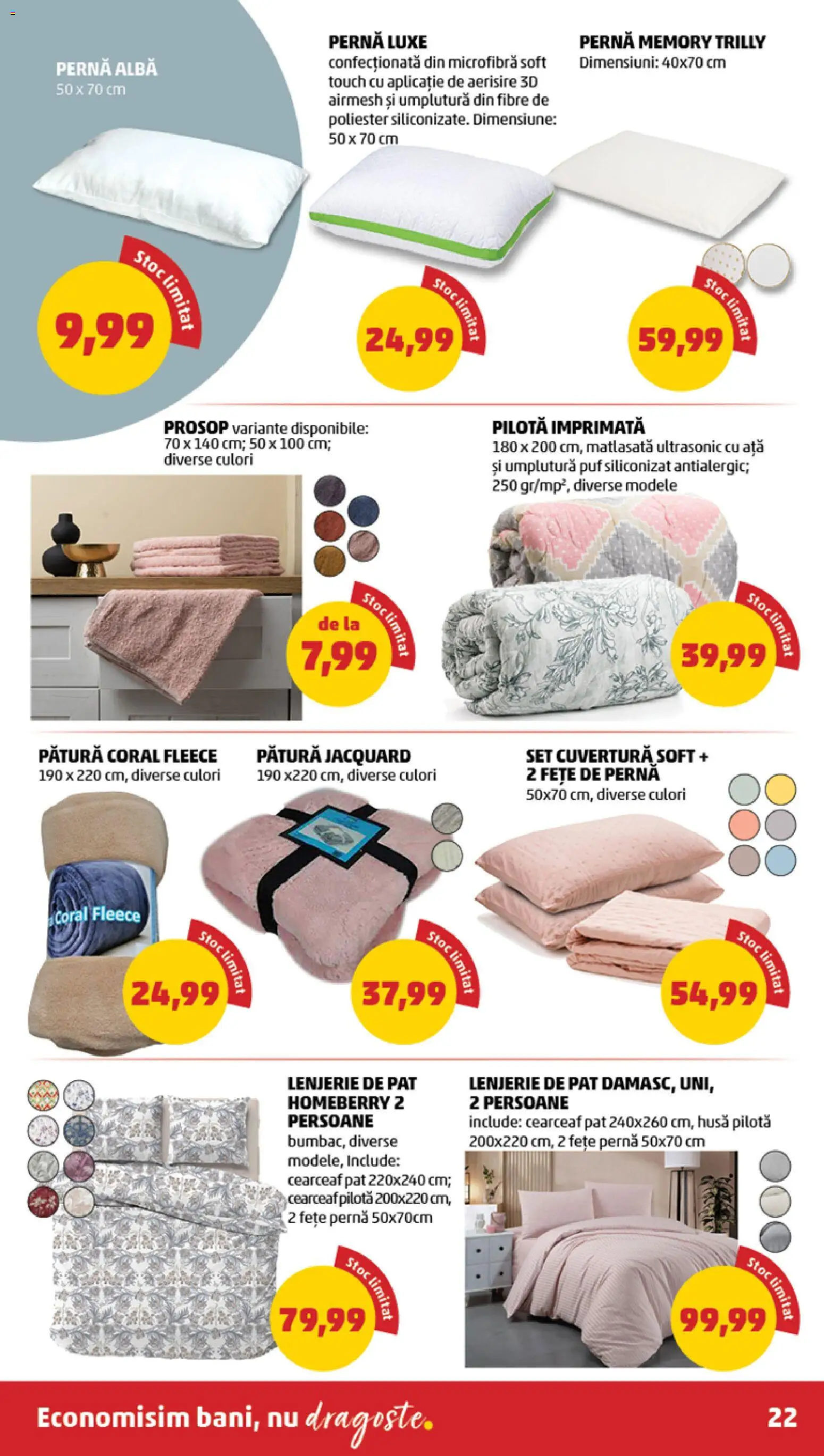 Noul catalog PENNY – valabil de la 18.02.2026 | Pagină: 22 | Produse: Pepino, Cuvertură, Lenjerie de pat, Pătură