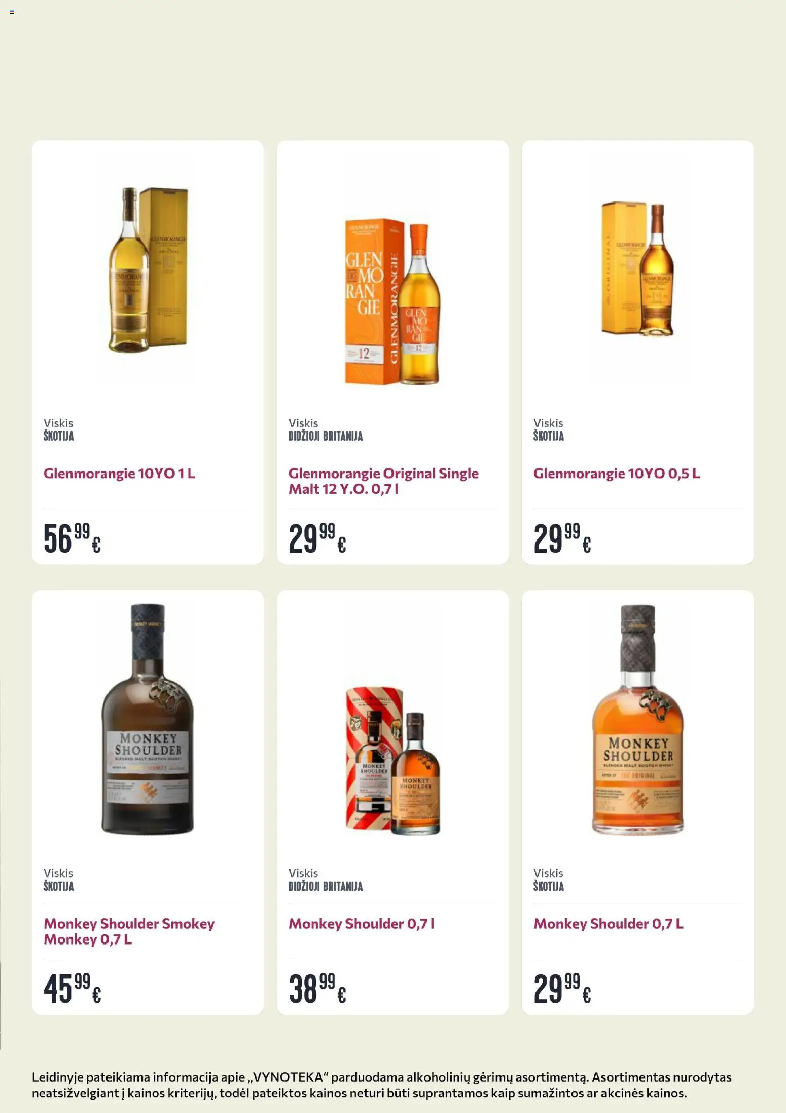 VYNOTEKA akcijos nuo 17.11.2025 | Puslapis: 6 | Prekių: Viskis